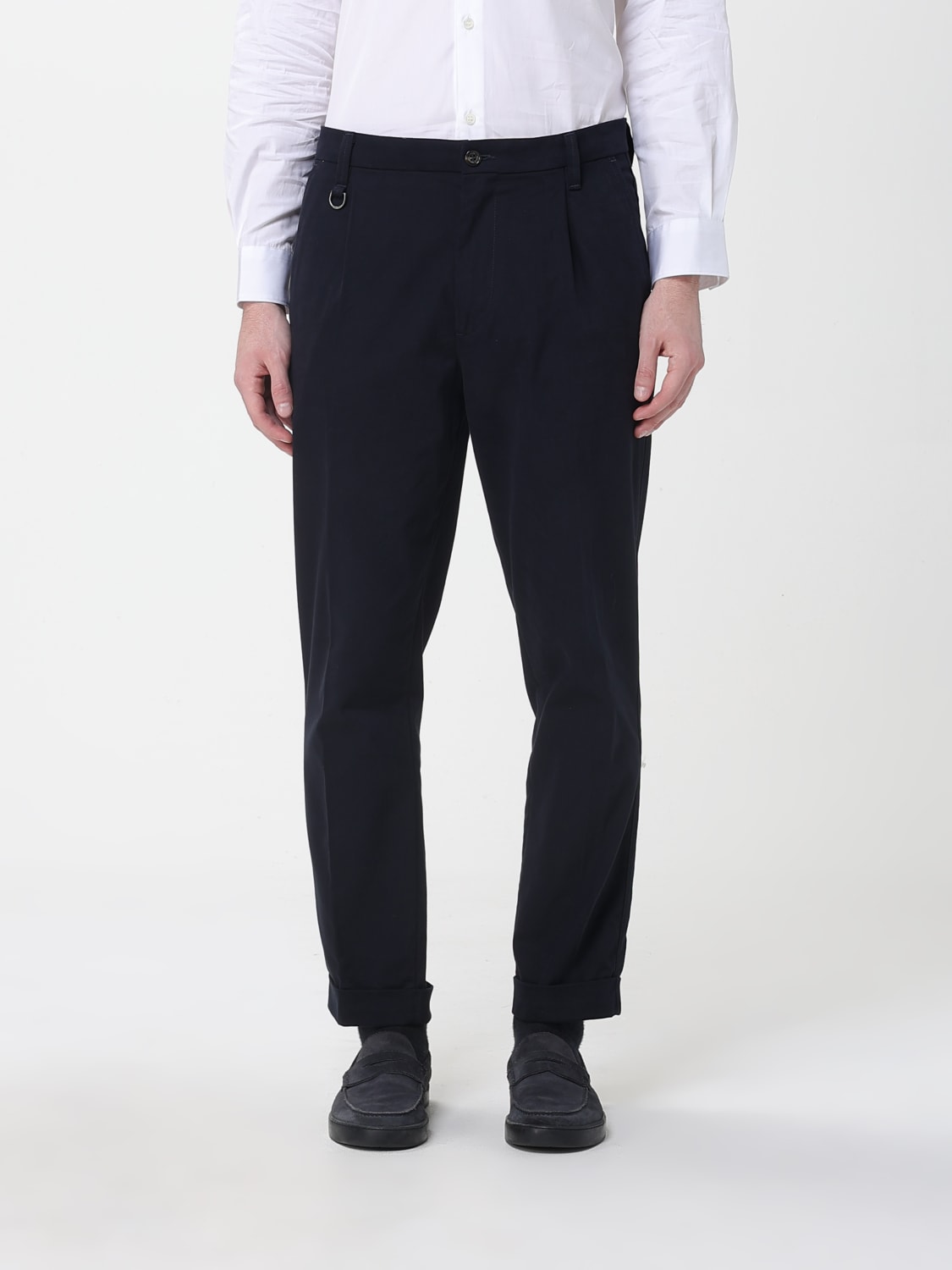 PAOLO PECORA TROUSERS: Trousers men Paolo Pecora, Blue - Img 1
