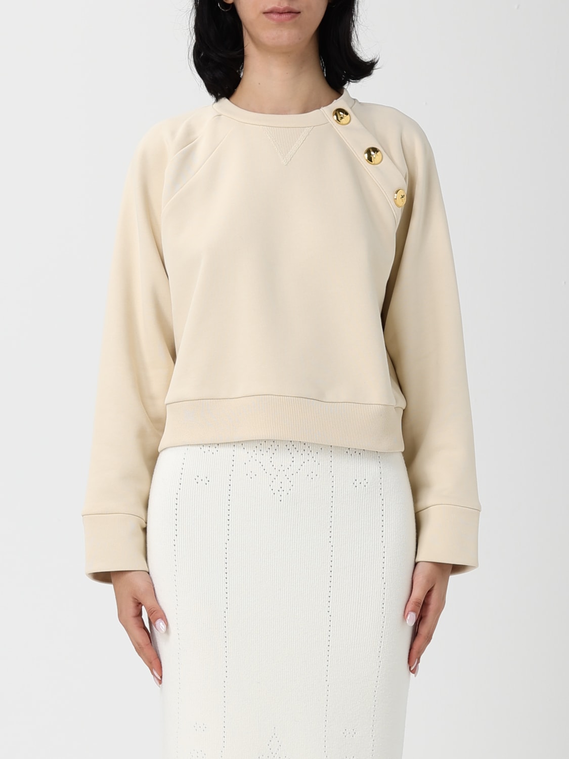 PINKO SWEAT-SHIRT: Sweat-shirt femme Pinko, Sable - Img 1