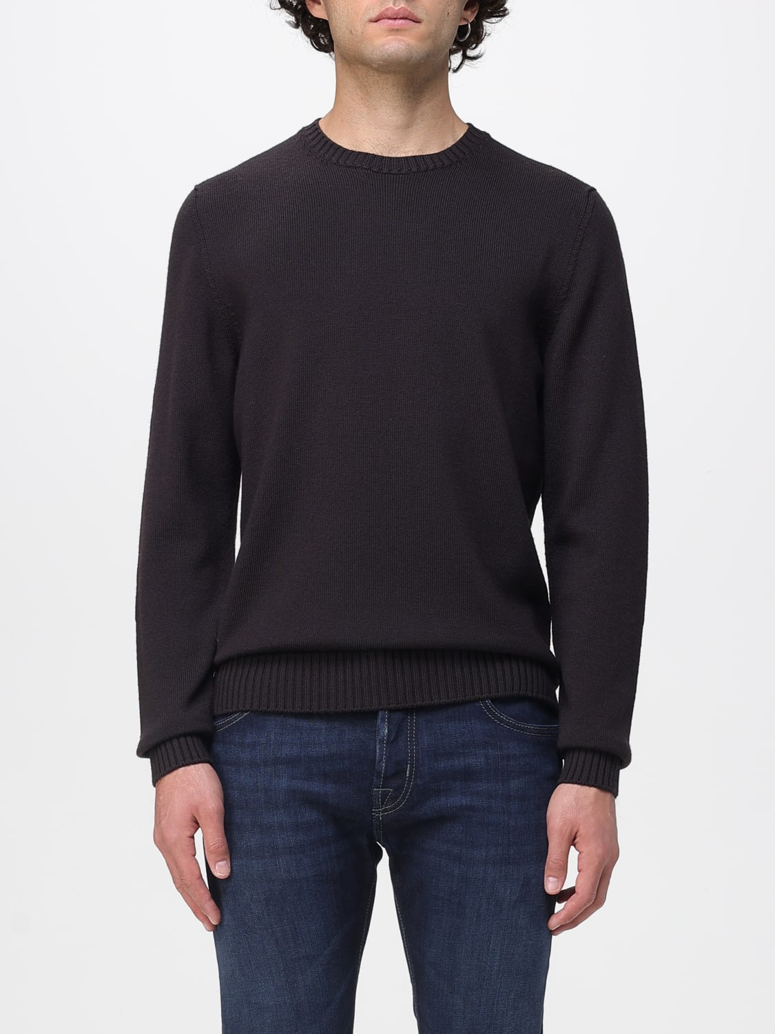 DRUMOHR SWEATER: Sweater men Drumohr, Brown - Img 1