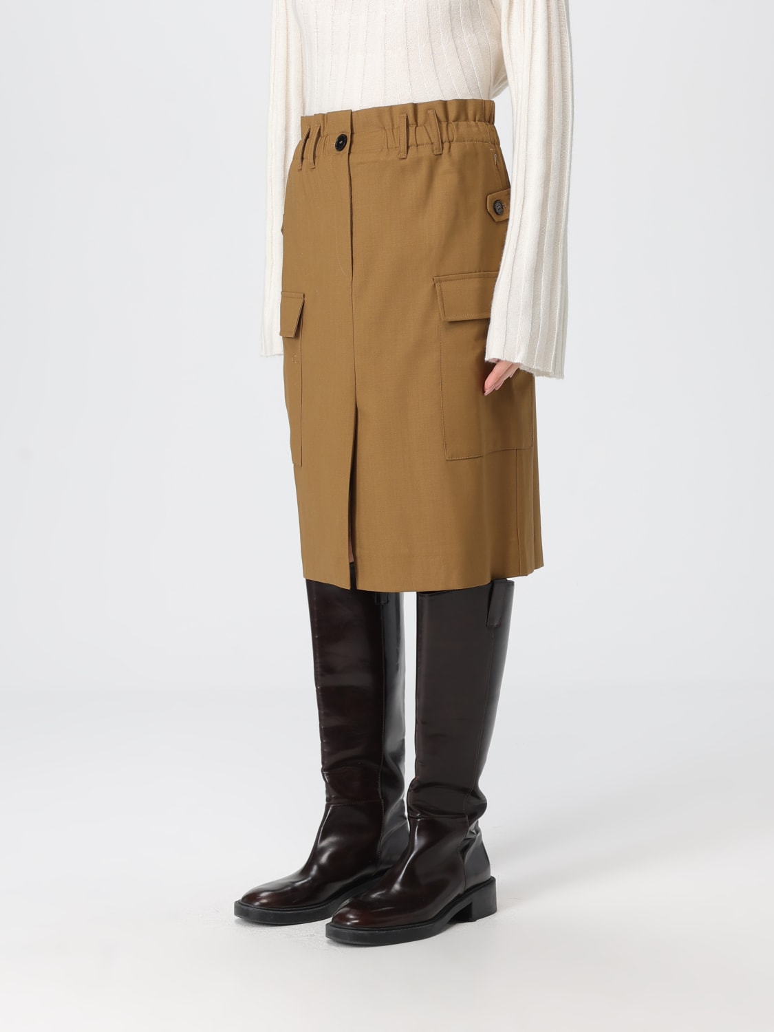 IRO JUPE: Jupe femme Iro, Chameau - Img 3