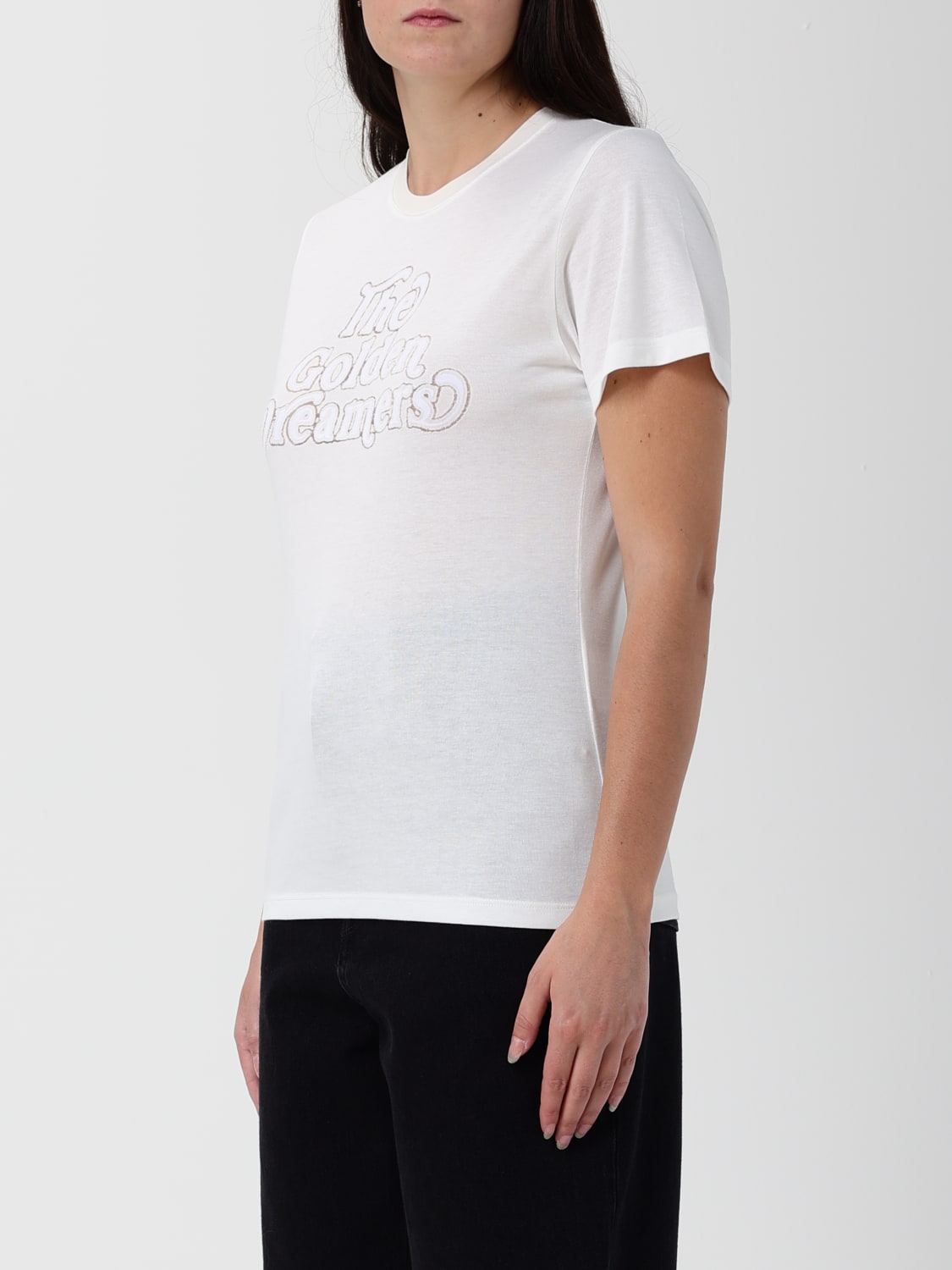 GOLDEN GOOSE T-SHIRT: T-shirt damen Golden Goose, Weiß - Img 4