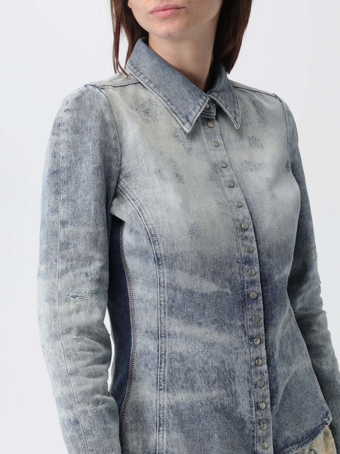 DIESEL CHEMISE: Chemise femme Diesel, Denim - Img 3