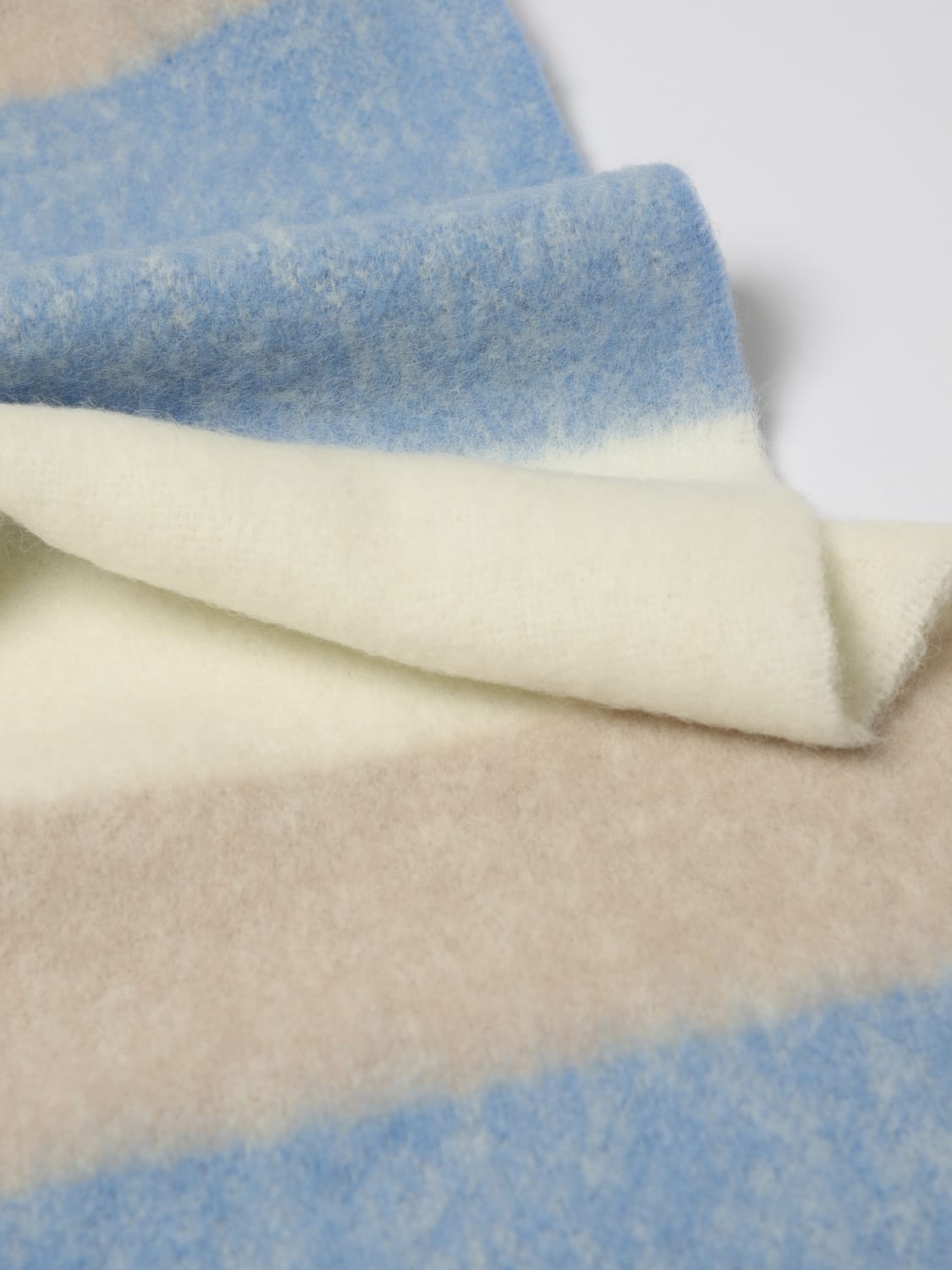 MAISON KITSUNÉ BUFANDA: Bufanda hombre Maison KitsunÉ, Celeste - Img 3