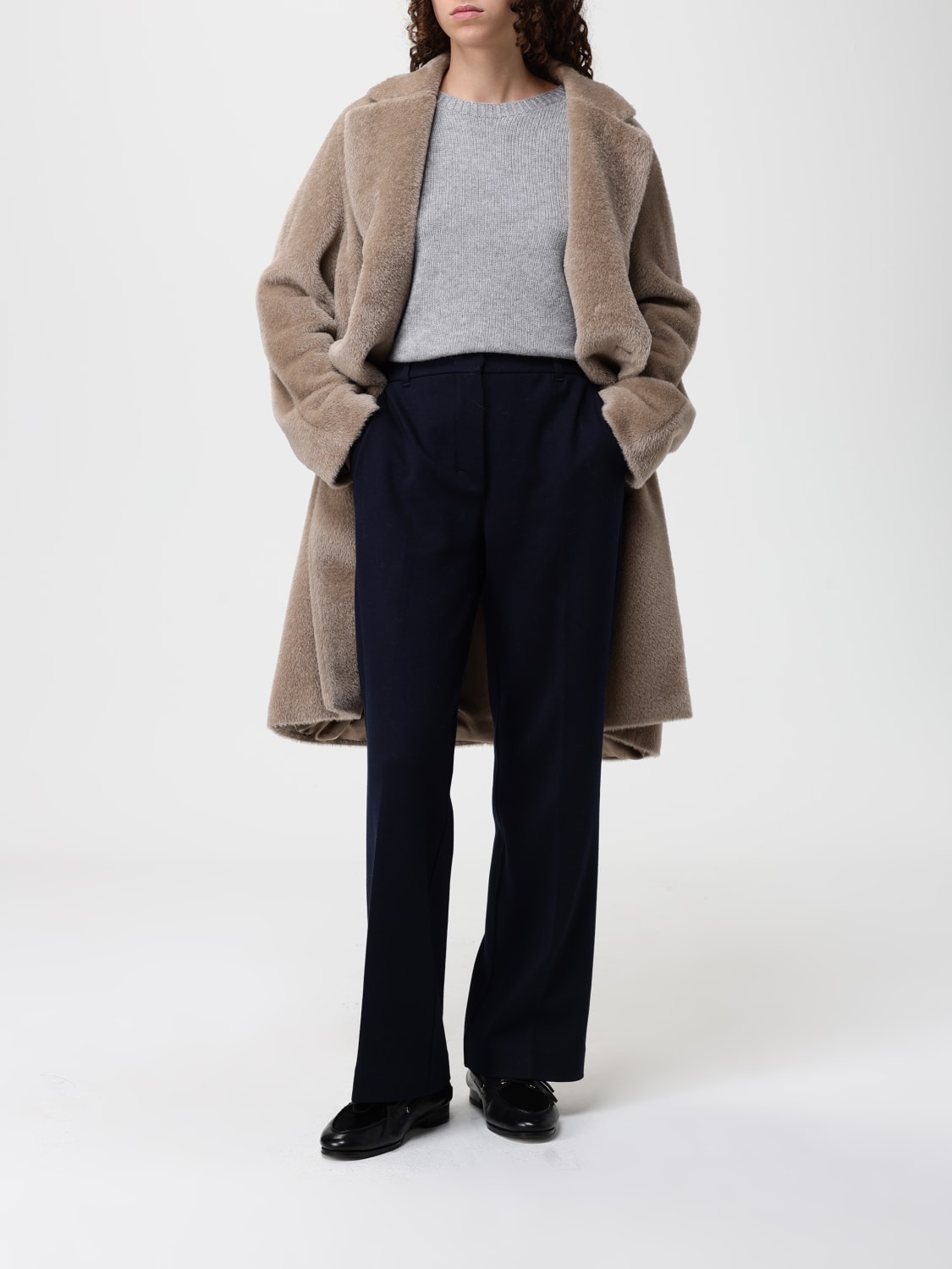 'S MAX MARA PANTALONI: Pantalone Reus 'S Max Mara in misto lana e cotone , Blue - Img 2