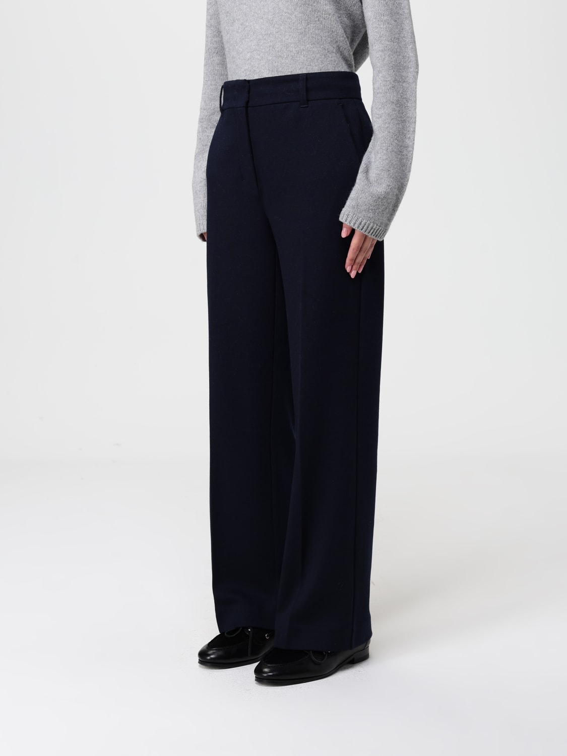 'S MAX MARA PANTALONI: Pantalone Reus 'S Max Mara in misto lana e cotone , Blue - Img 4