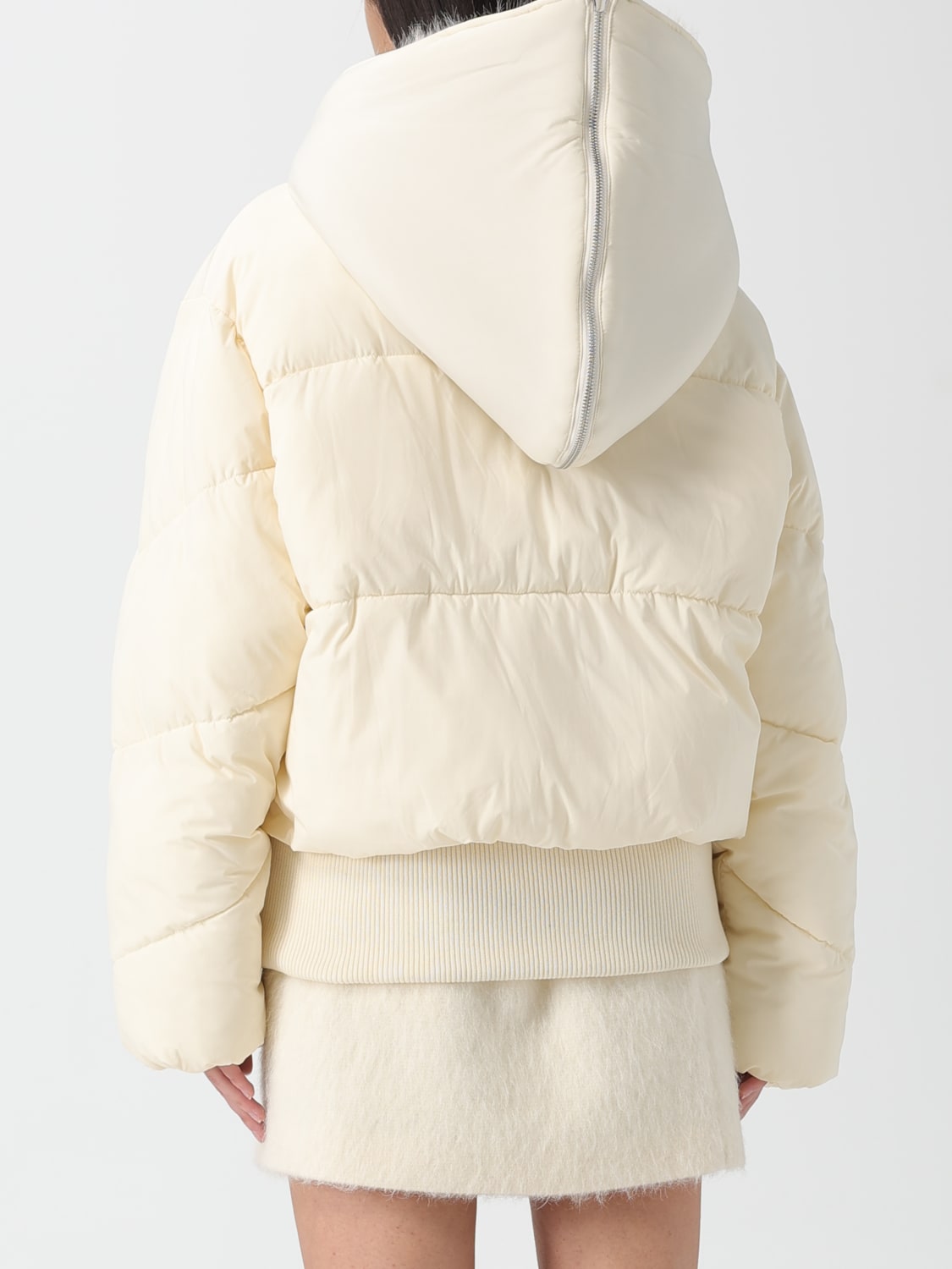 PATRIZIA PEPE JACKET: Patrizia Pepe bomber jacket with hood, White - Img 2
