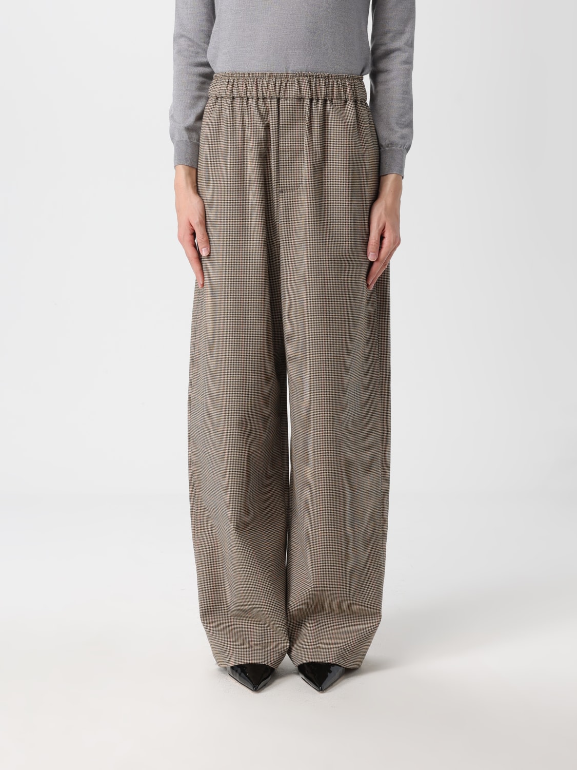 THE FRANKIE SHOP 裤子: 外套 女士 The Frankie Shop, 米色 - Img 1