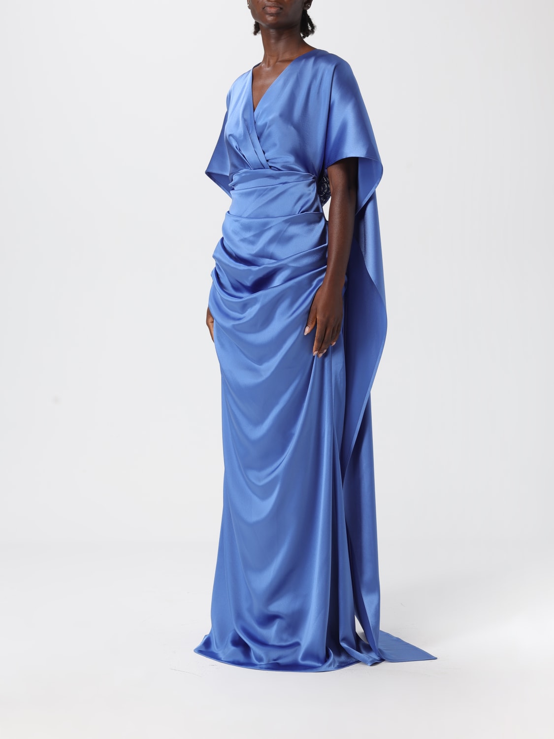 TALBOT RUNHOF DRESS: Dress woman Talbot Runhof, Blue - Img 3