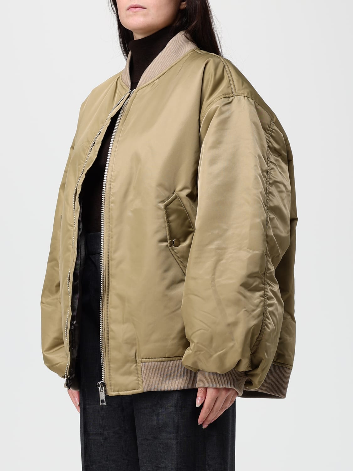 THE FRANKIE SHOP JACKE: Jacke damen The Frankie Shop, Braun - Img 4