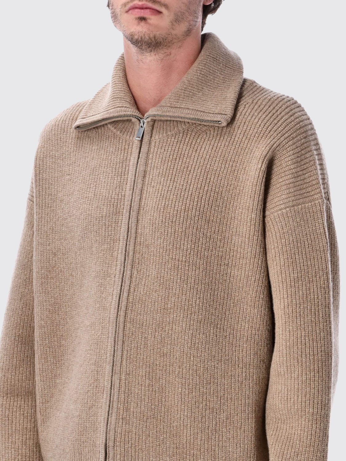 STUDIO NICHOLSON SWEATER: Cardigan men Studio Nicholson, Beige - Img 3