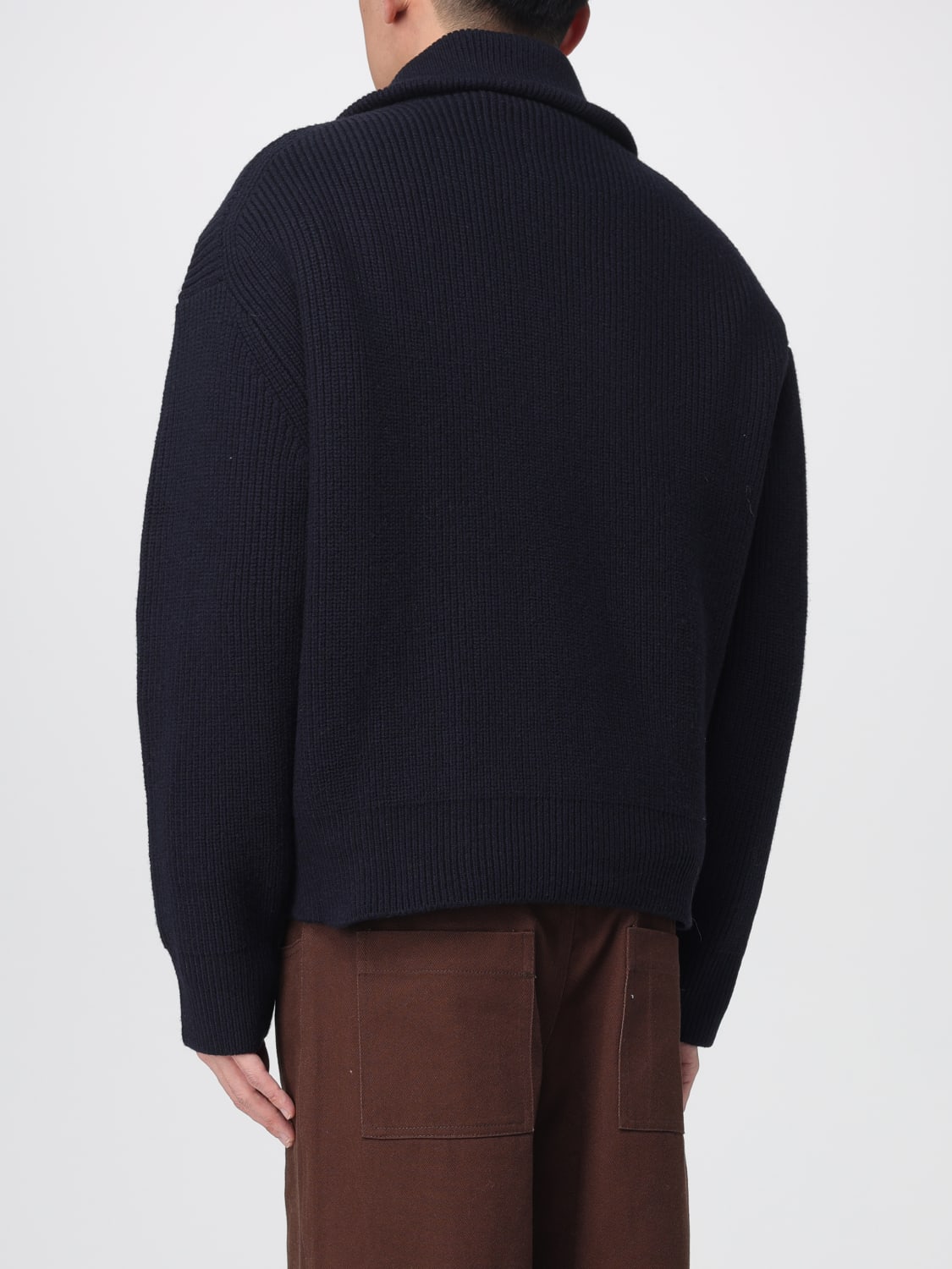 STUDIO NICHOLSON SWEATER: Cardigan men Studio Nicholson, Navy - Img 2