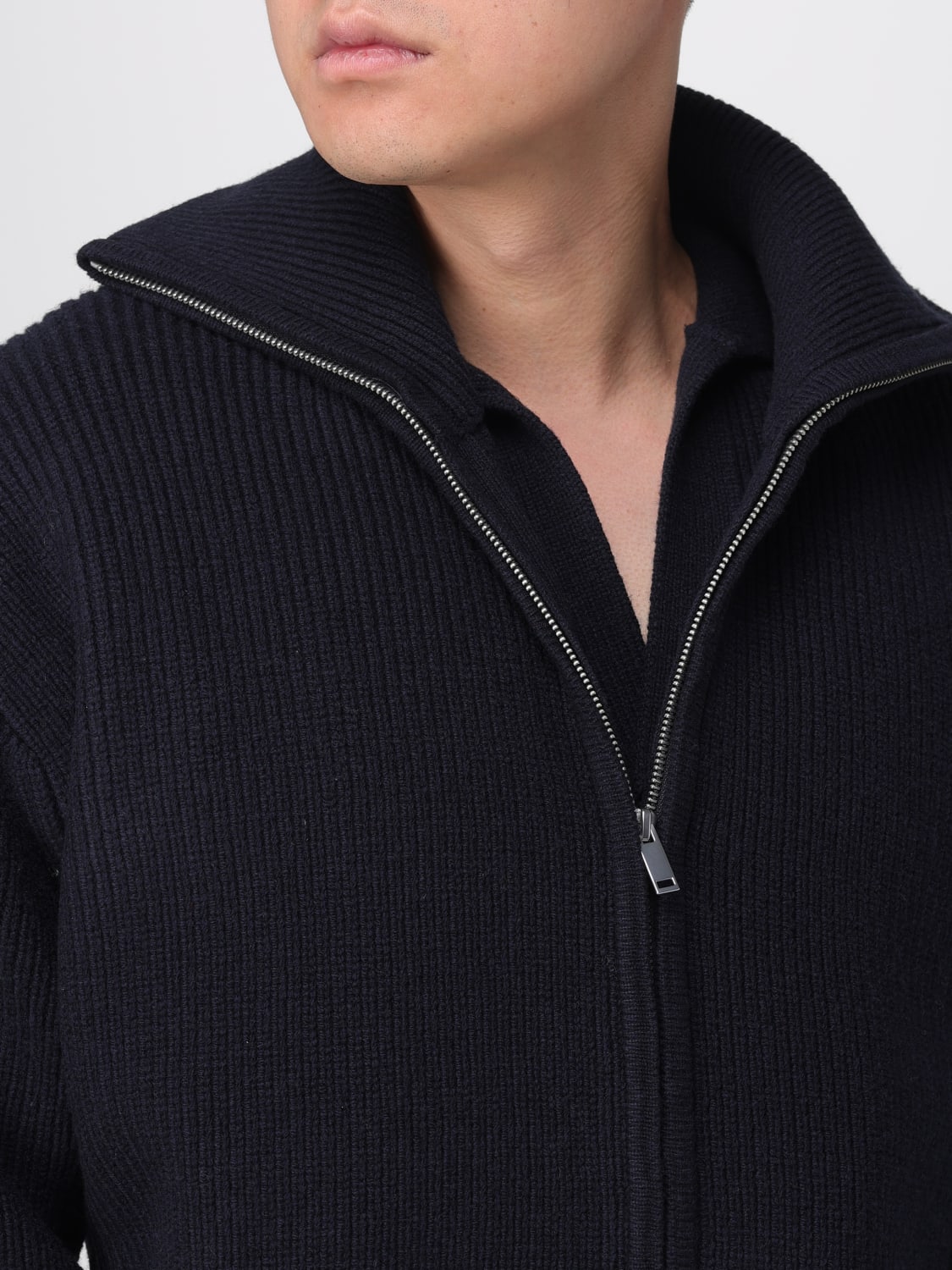 STUDIO NICHOLSON SWEATER: Cardigan men Studio Nicholson, Navy - Img 4