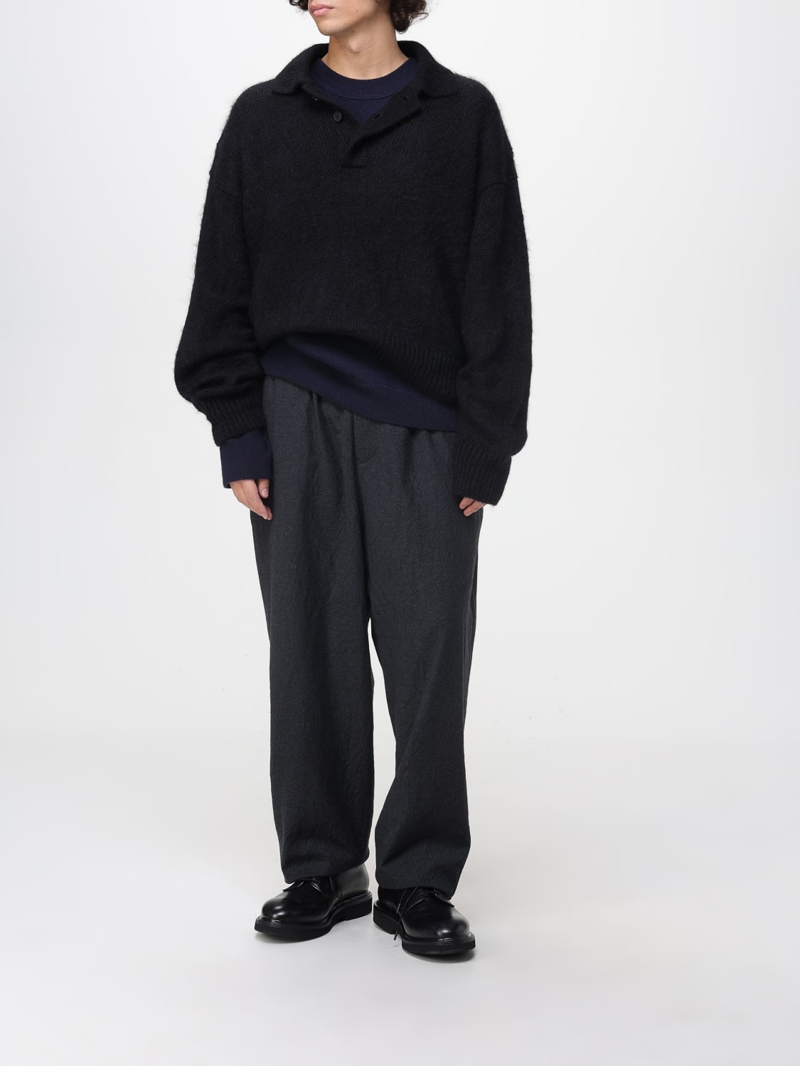 STUDIO NICHOLSON SWEATER: Sweater men Studio Nicholson, Blue - Img 2