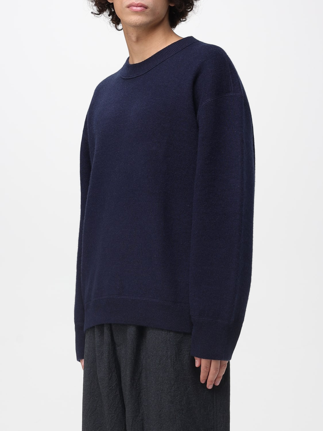 STUDIO NICHOLSON SWEATER: Sweater men Studio Nicholson, Blue - Img 4