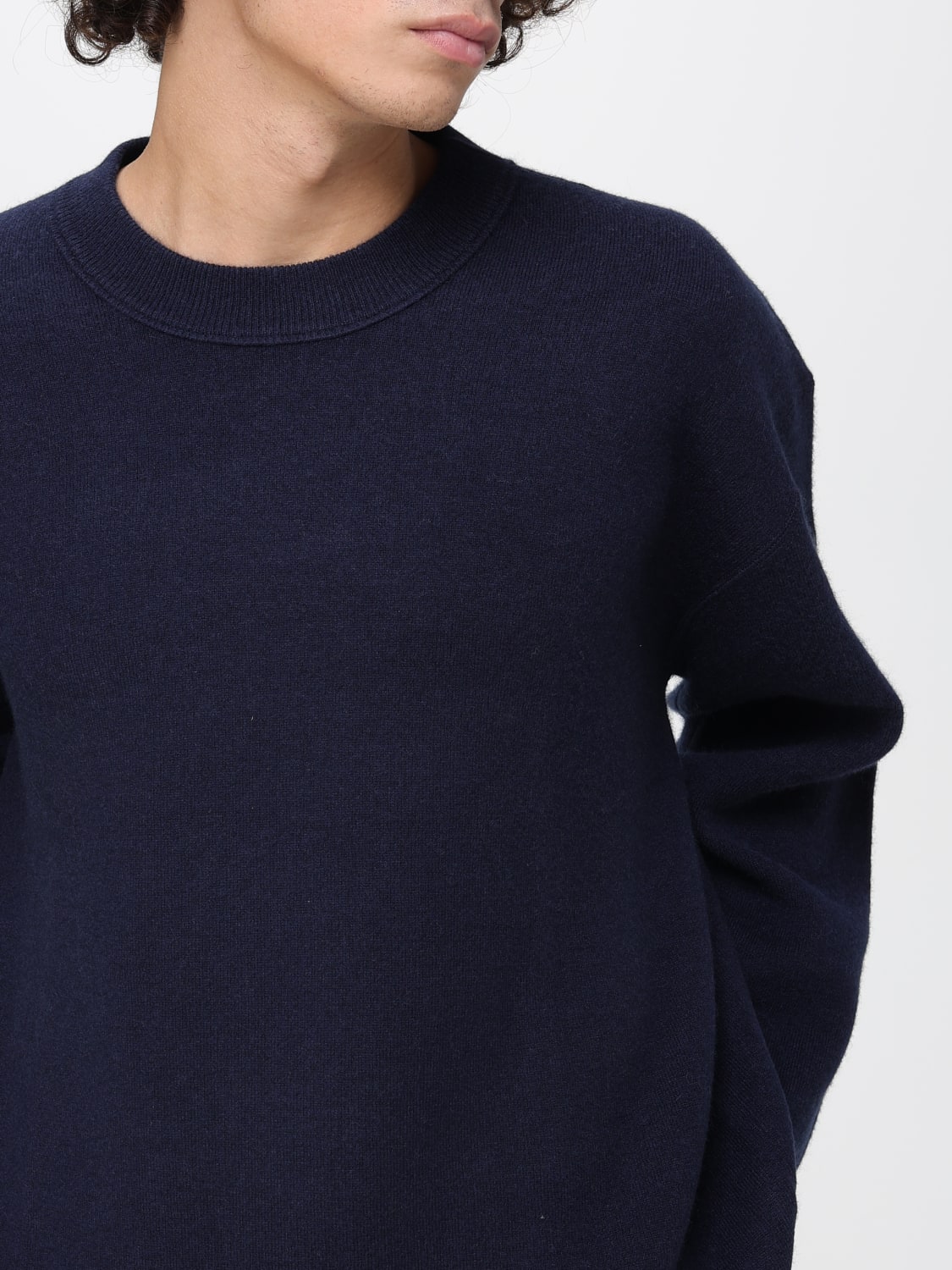 STUDIO NICHOLSON SWEATER: Sweater men Studio Nicholson, Blue - Img 5