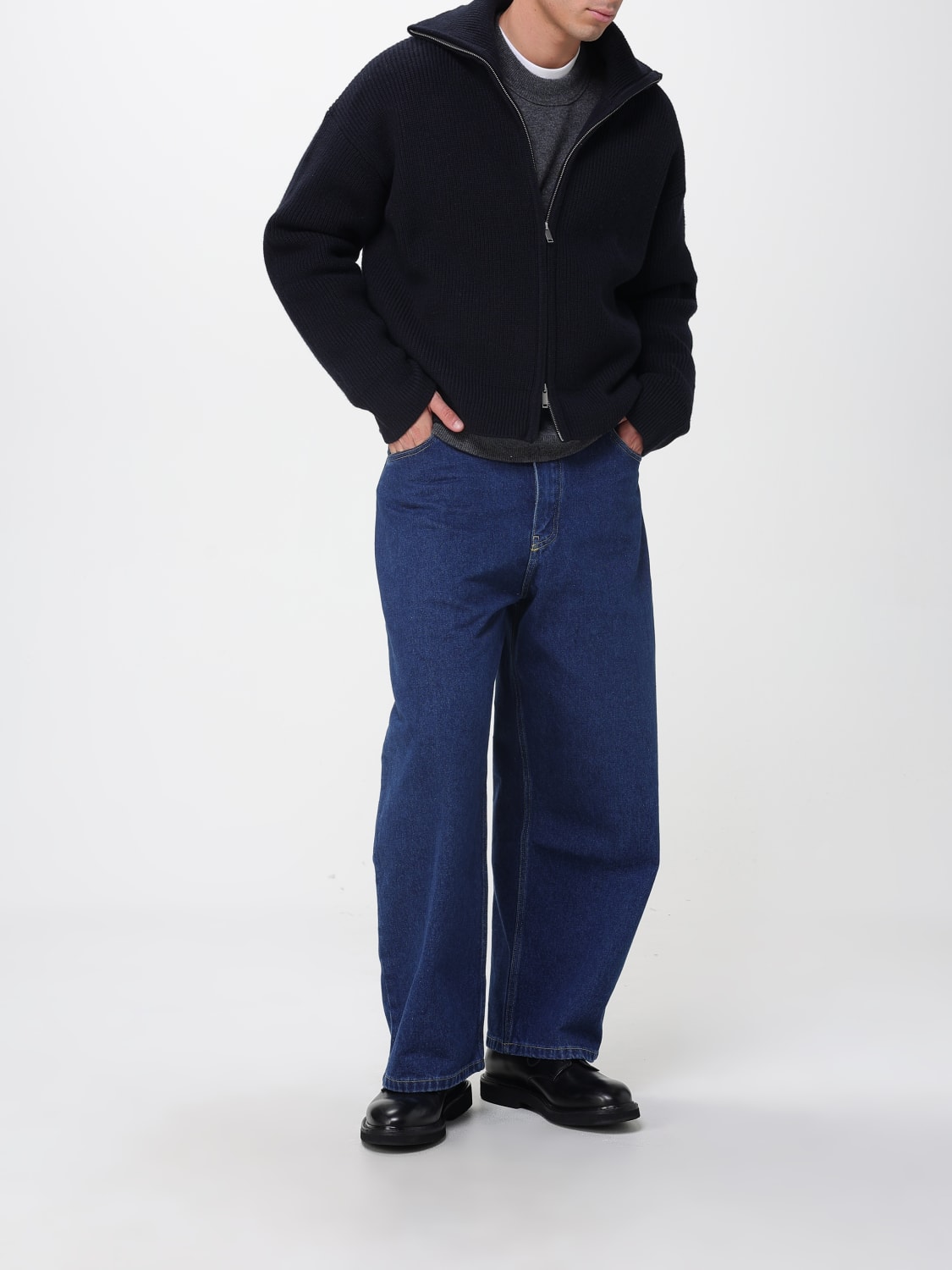 STUDIO NICHOLSON JERSEY: Jersey hombre Studio Nicholson, Gris - Img 2