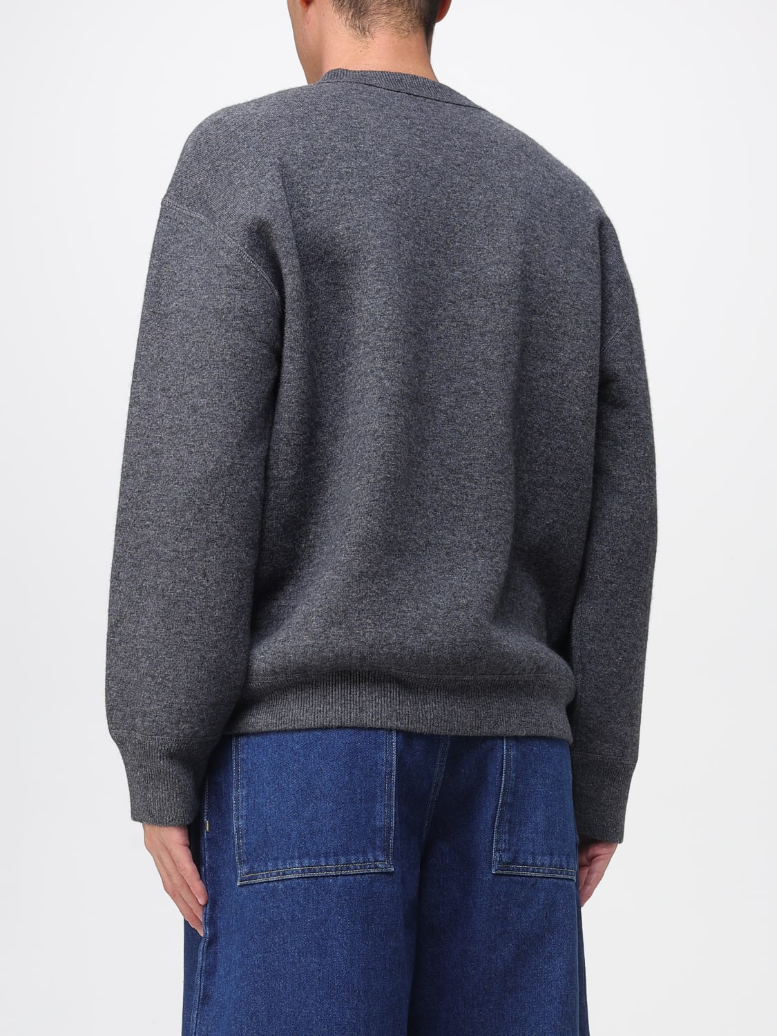 STUDIO NICHOLSON JERSEY: Jersey hombre Studio Nicholson, Gris - Img 3