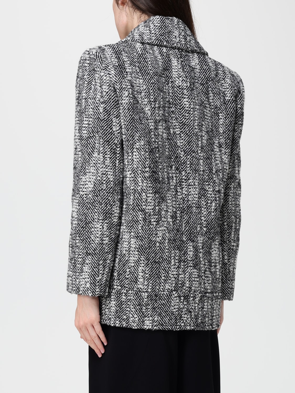 PATRIZIA PEPE COAT: Coat woman Patrizia Pepe, Black - Img 2