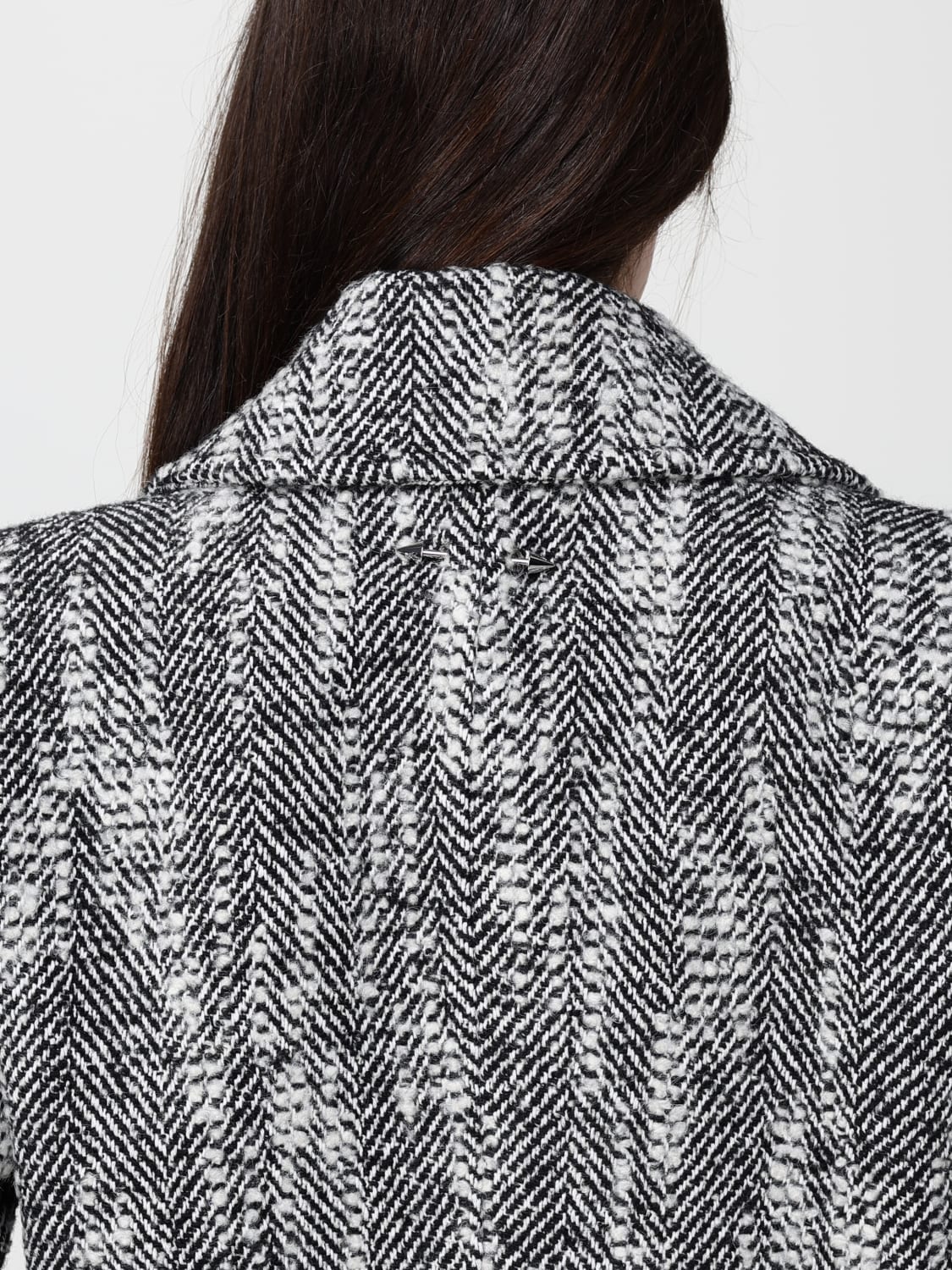 PATRIZIA PEPE COAT: Coat woman Patrizia Pepe, Black - Img 4