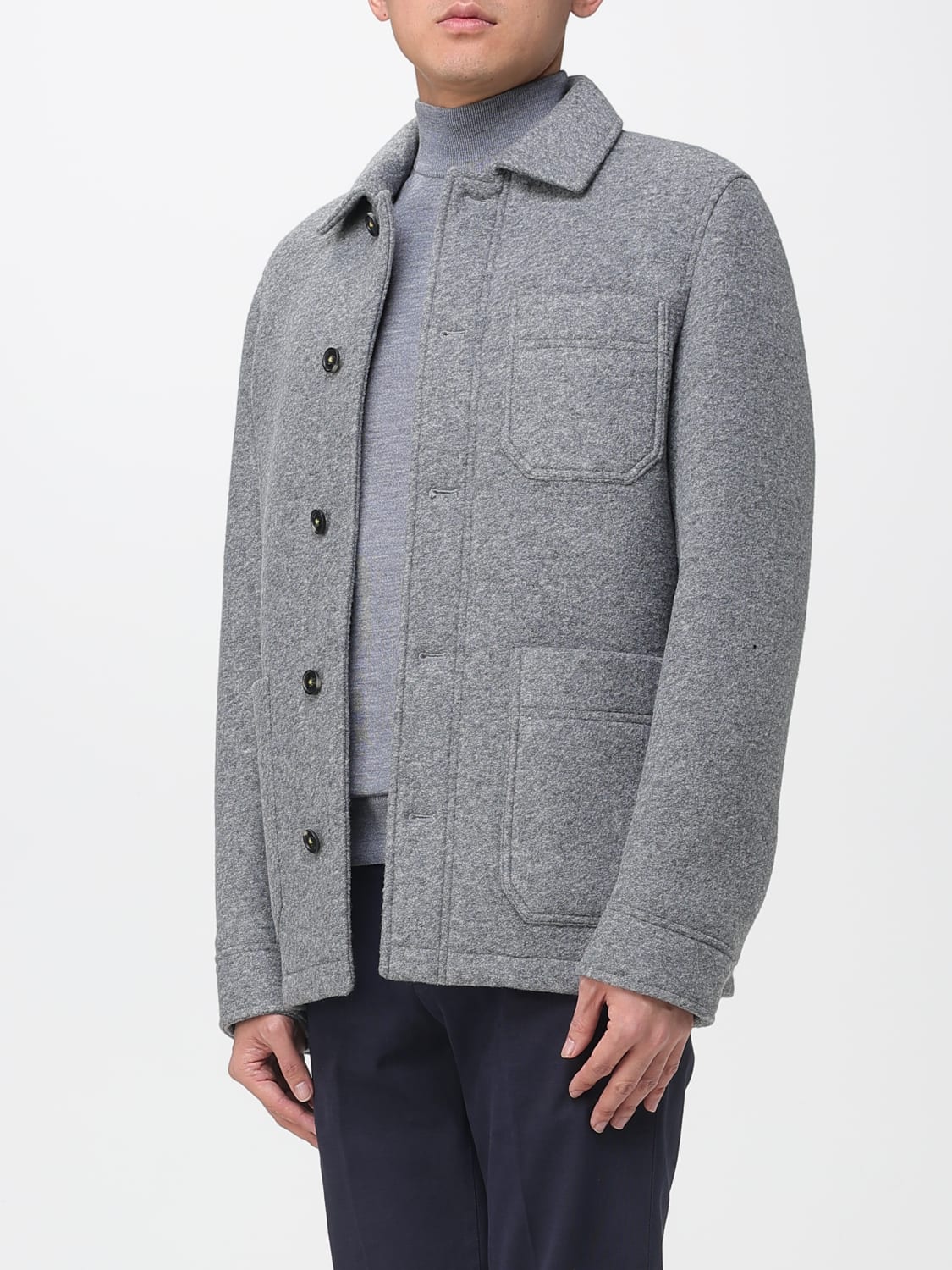 MANUEL RITZ JACKET: Coat men Manuel Ritz, Grey - Img 3