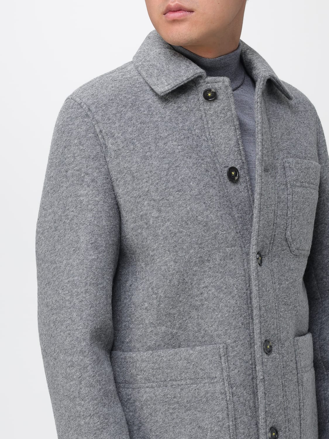 MANUEL RITZ JACKET: Coat men Manuel Ritz, Grey - Img 4