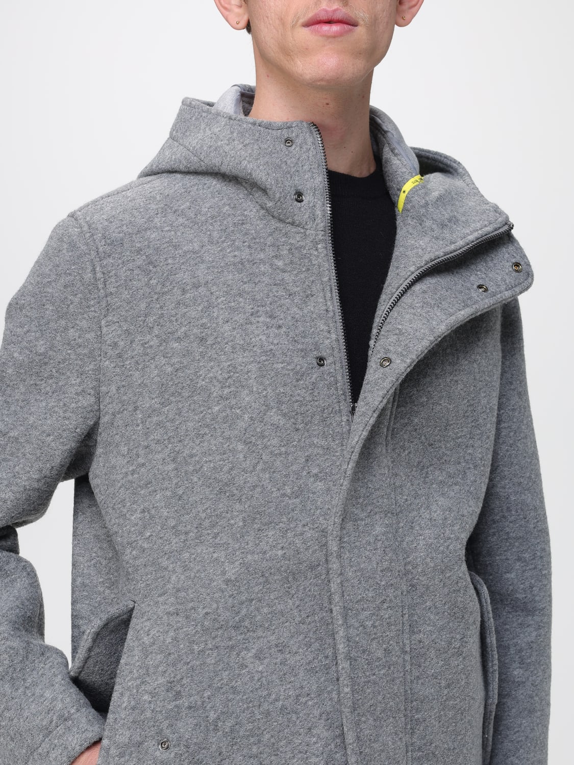 MANUEL RITZ COAT: Coat men Manuel Ritz, Grey - Img 4