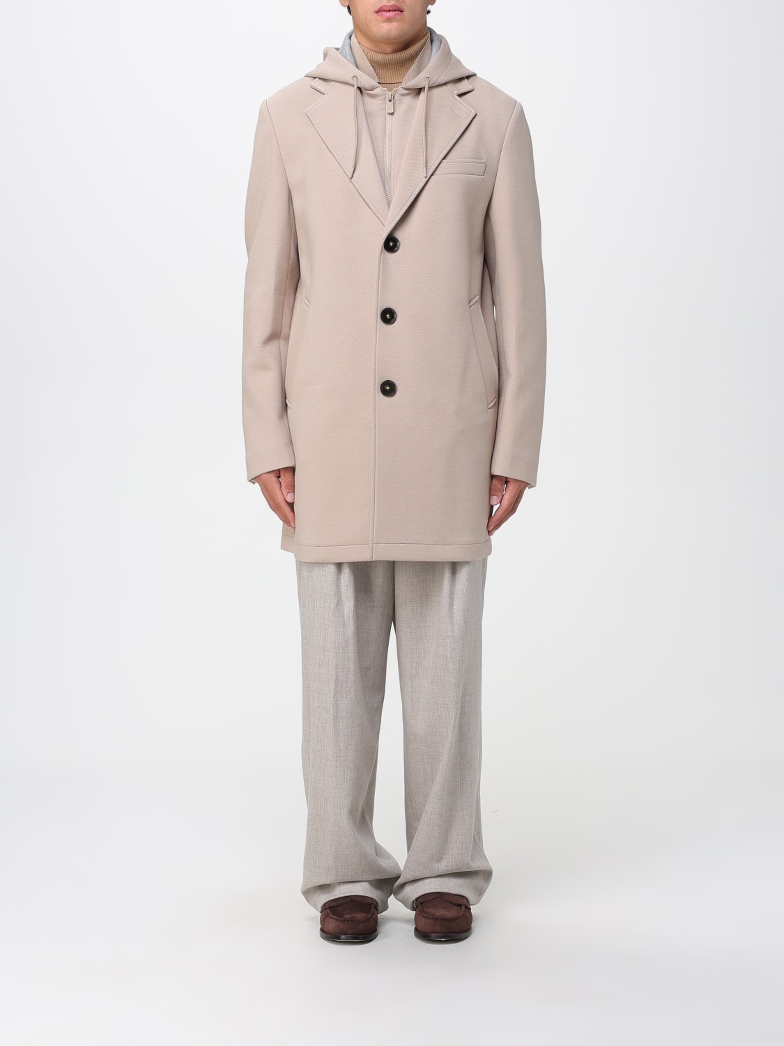 MANUEL RITZ COAT: Coat men Manuel Ritz, Beige - Img 1