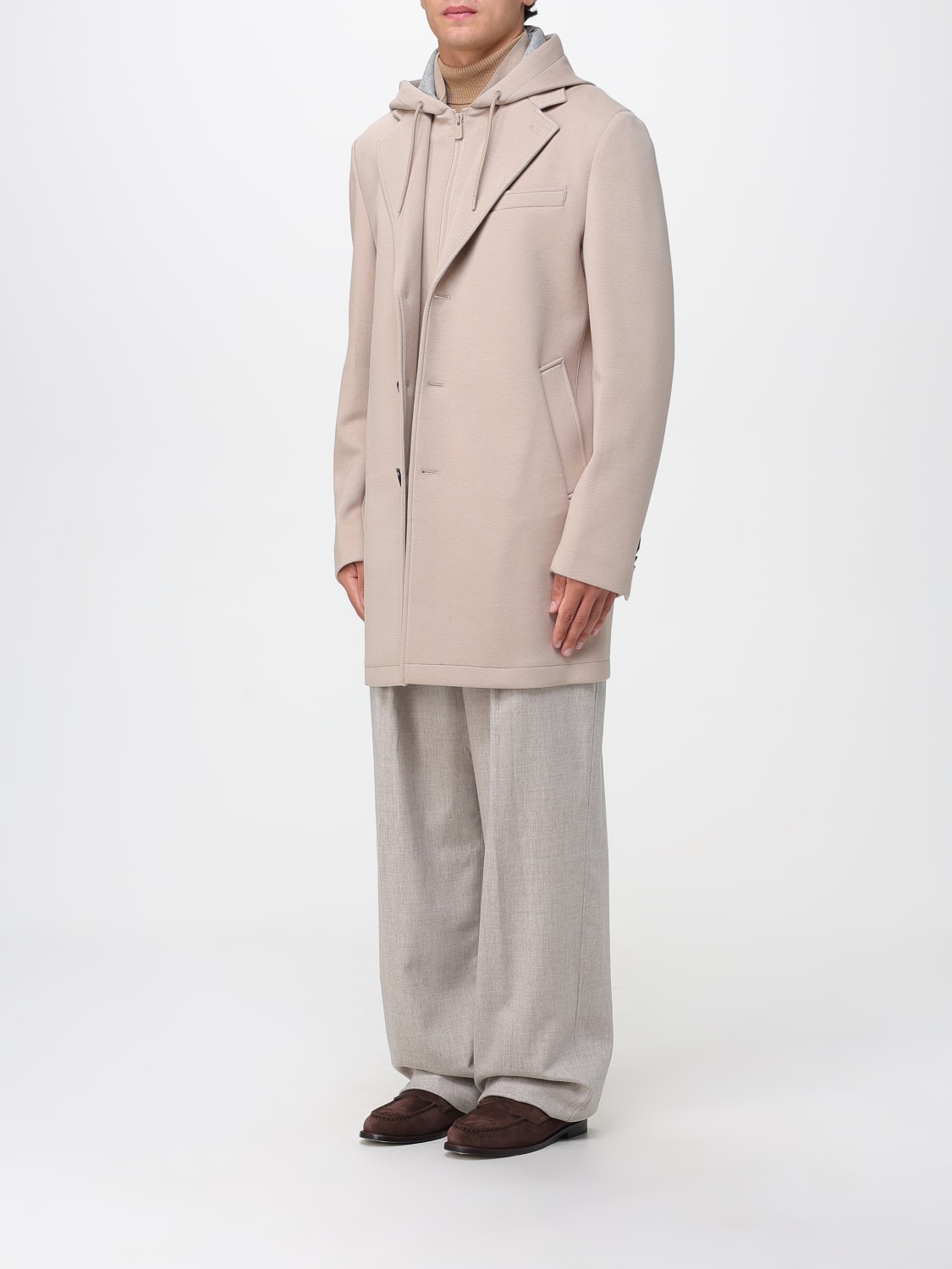 MANUEL RITZ COAT: Coat men Manuel Ritz, Beige - Img 3