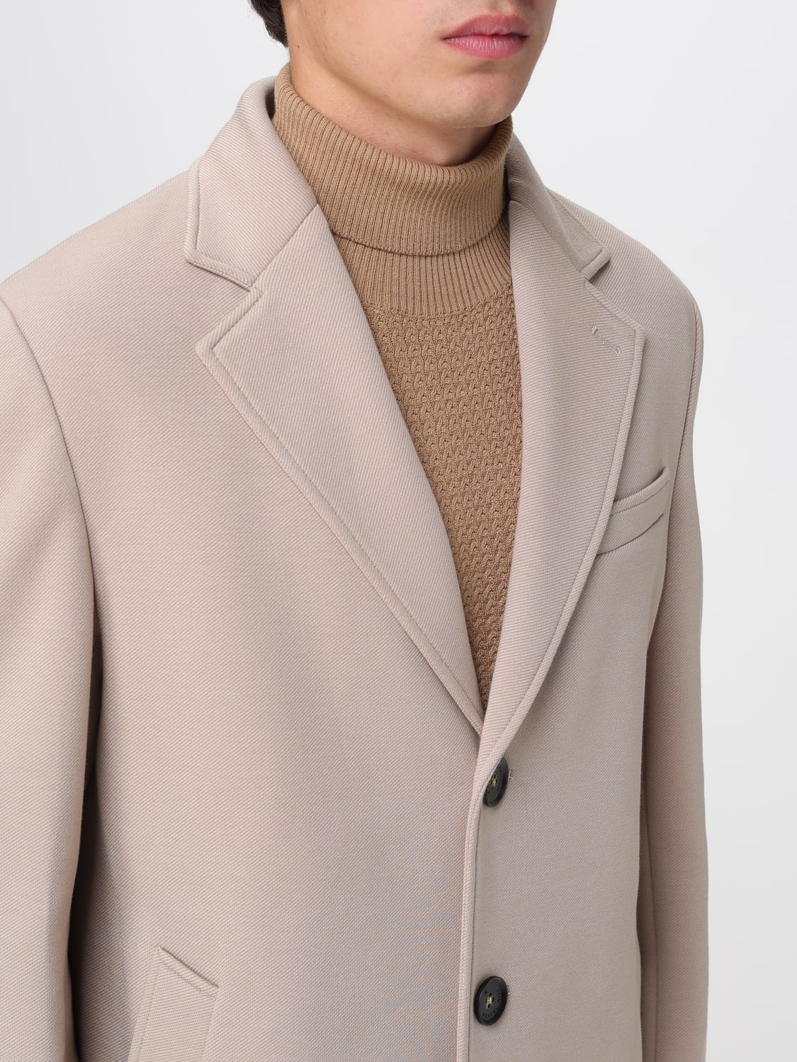 MANUEL RITZ COAT: Coat men Manuel Ritz, Beige - Img 4