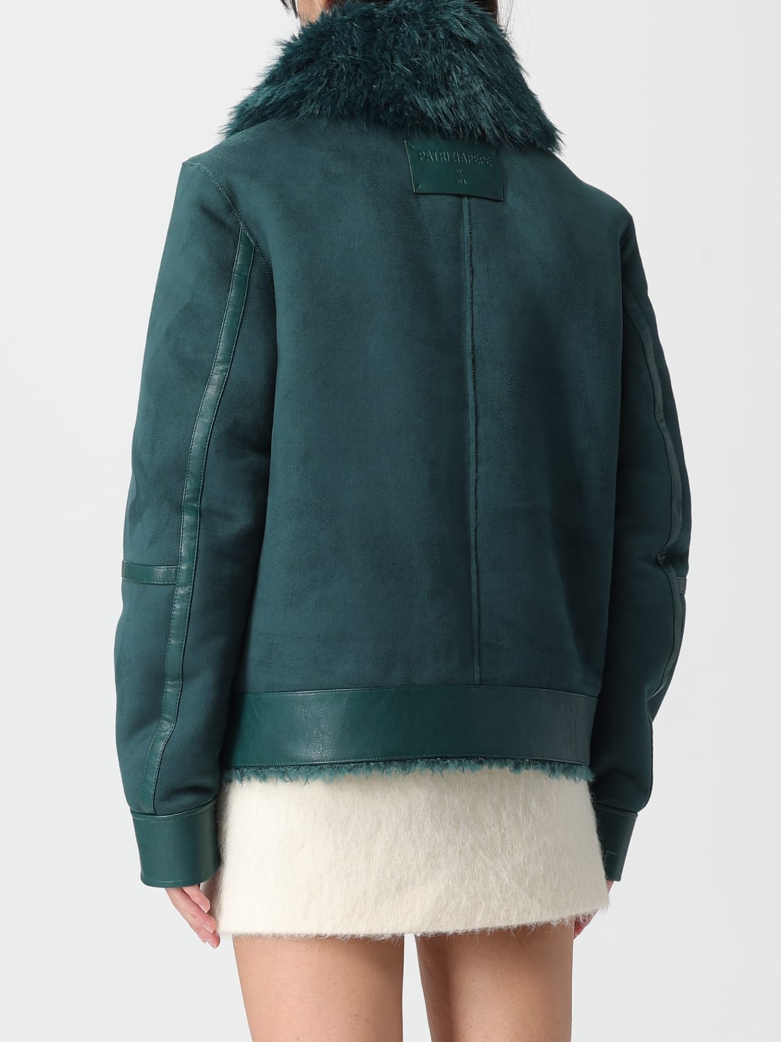 PATRIZIA PEPE 퍼 코트: 재킷 여성 Patrizia Pepe, 그린 - Img 2