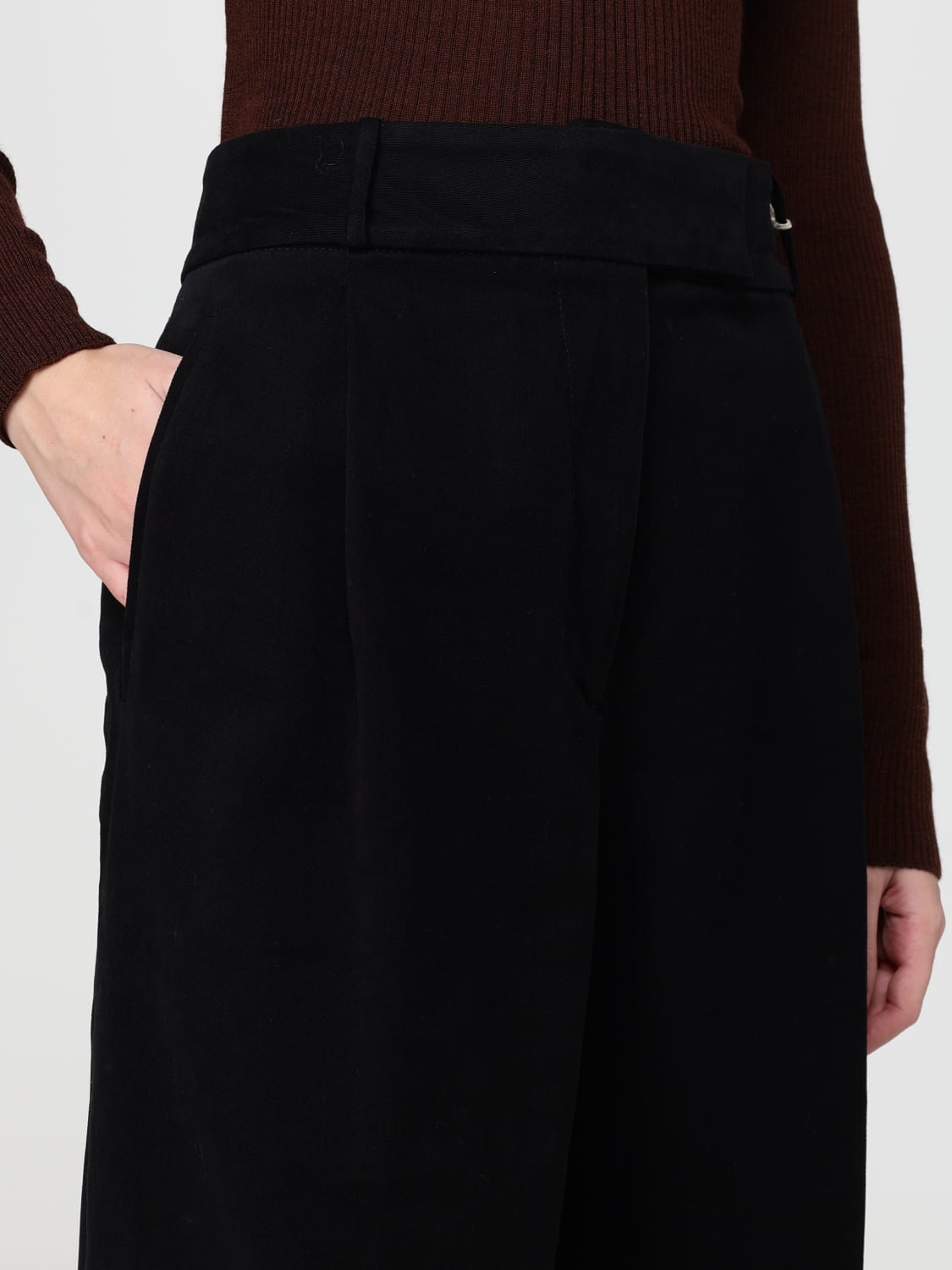 A.P.C. パンツ: パンツ レディース A.P.C., ブラック - Img 3