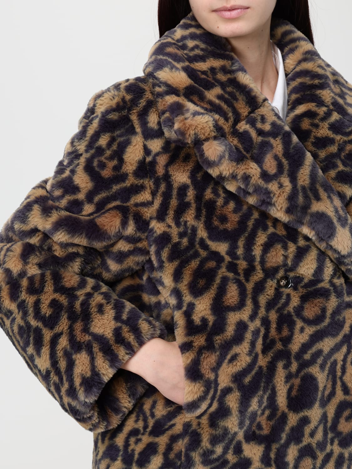 A.P.C. FOURRURE: Veste femme A.P.C., Marron - Img 3