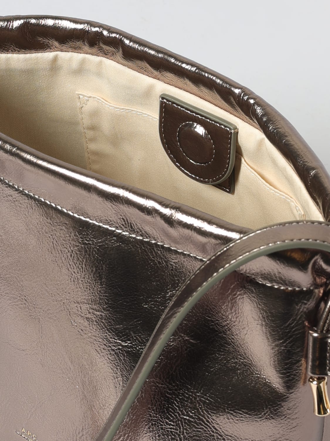 A.P.C. UMHÄNGETASCHE: Schultertasche damen A.P.C., Silber - Img 3