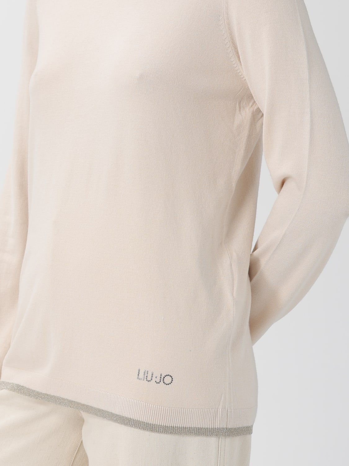 LIU JO SWEATER: Sweater woman Liu Jo, Beige - Img 3
