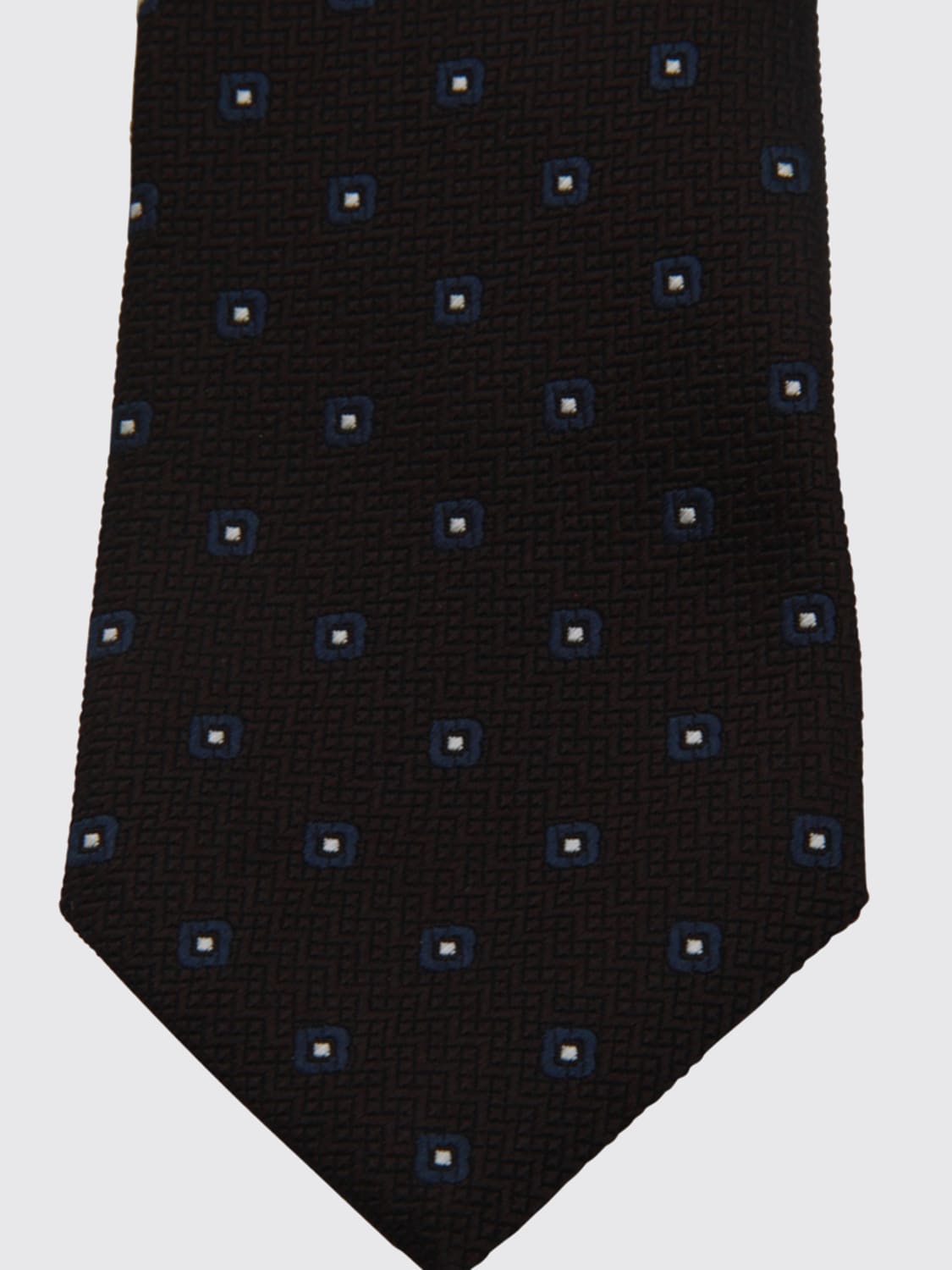 ZEGNA CRAVATTA: Cravatta Zegna in seta jacquard , Marrone - Img 2