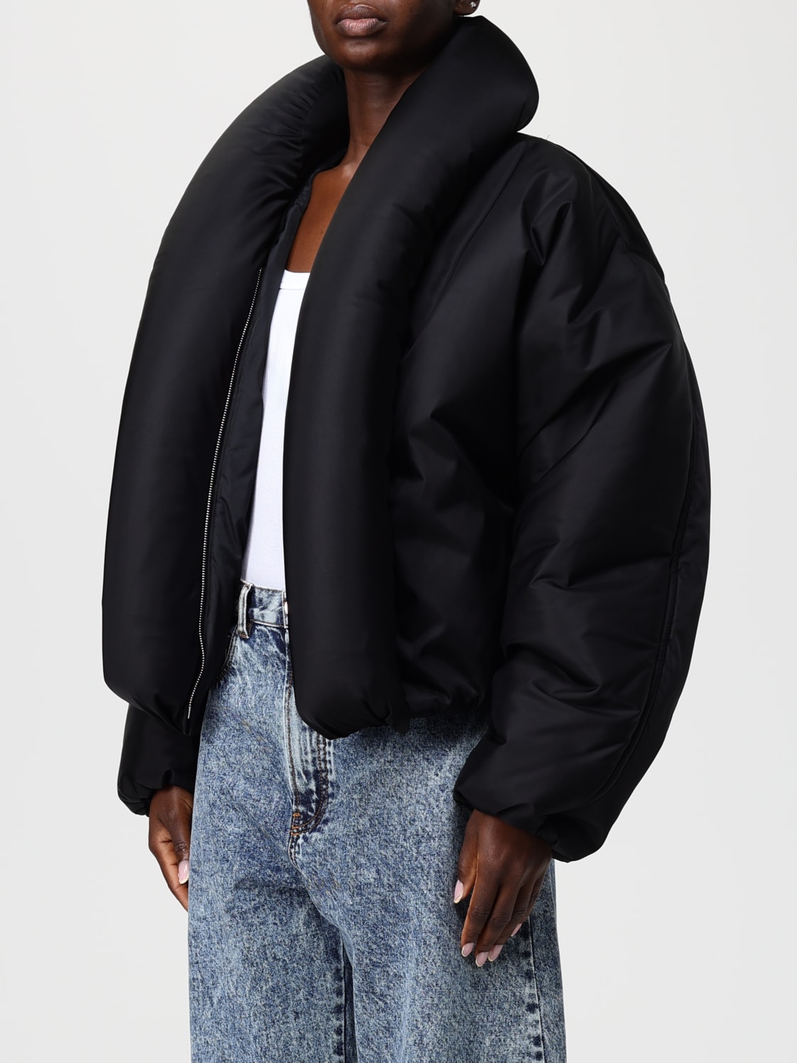 ALAÏA JACKET: Coat woman AlaÏa, Black - Img 4