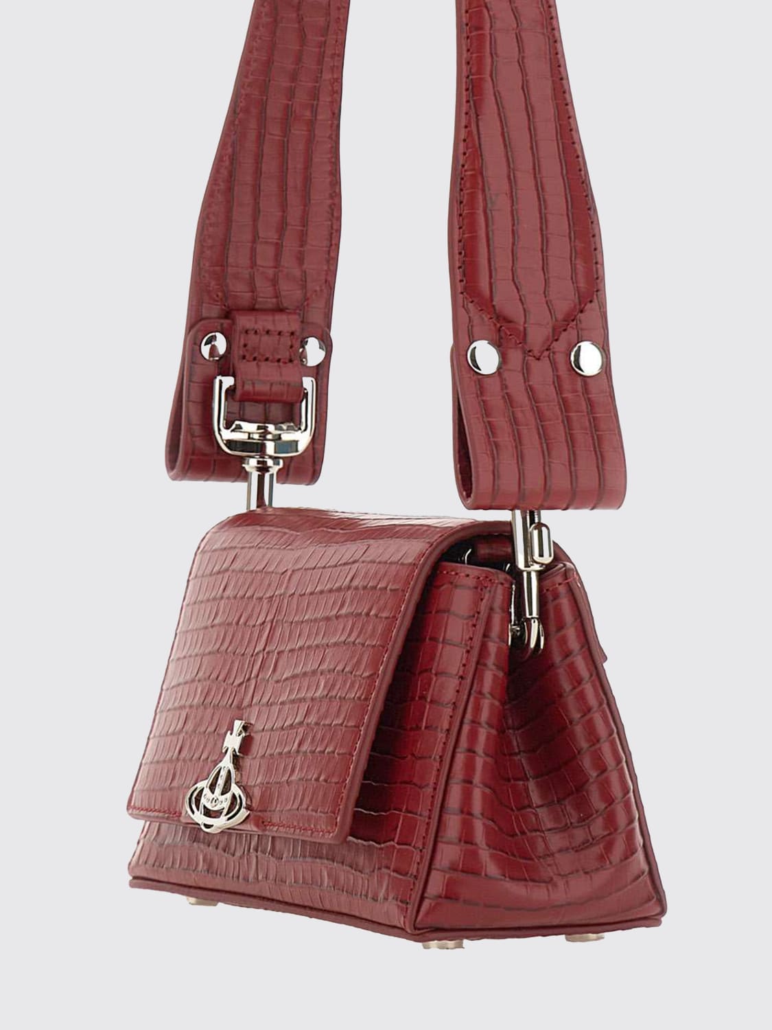 VIVIENNE WESTWOOD SCHULTERTASCHE: Schultertasche damen Vivienne Westwood, Rot - Img 3