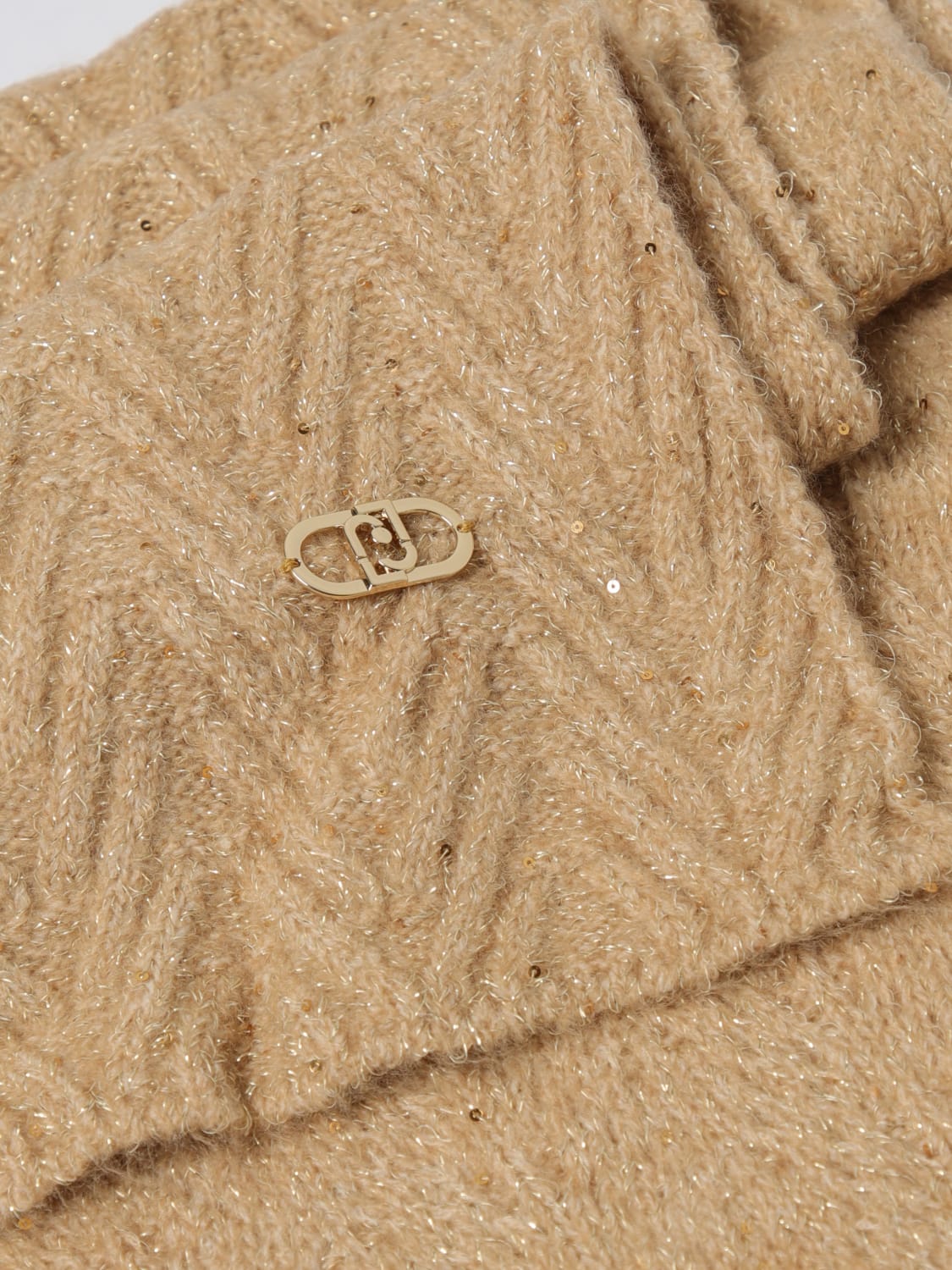 LIU JO SCARF: Scarf woman Liu Jo, Beige - Img 3