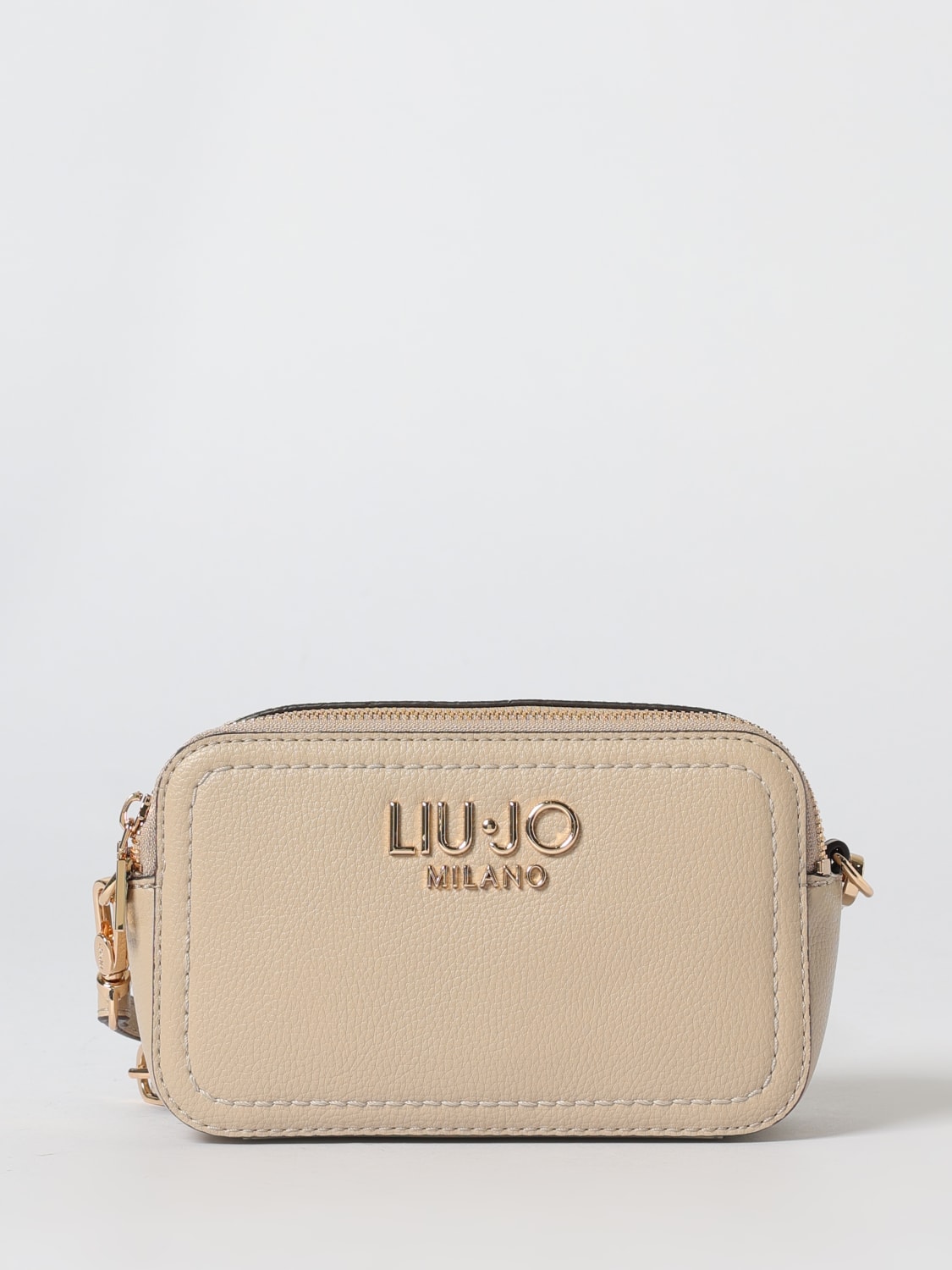 LIU JO BORSA MINI: Borsa Liu Jo in pelle sintetica a grana , Beige - Img 1
