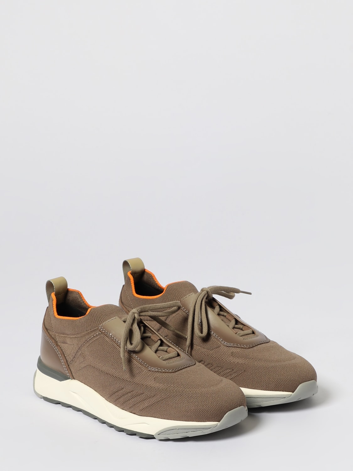 SANTONI SNEAKERS: Sneakers men Santoni, Brown - Img 2