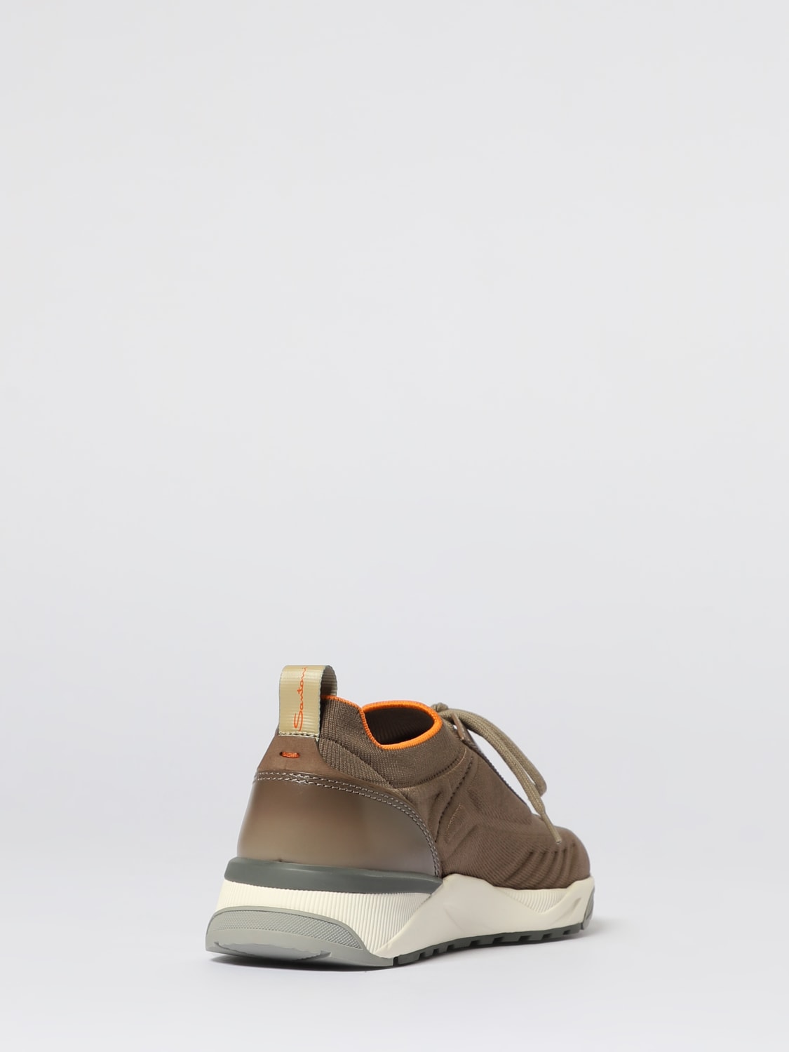 SANTONI SNEAKERS: Sneakers men Santoni, Brown - Img 3