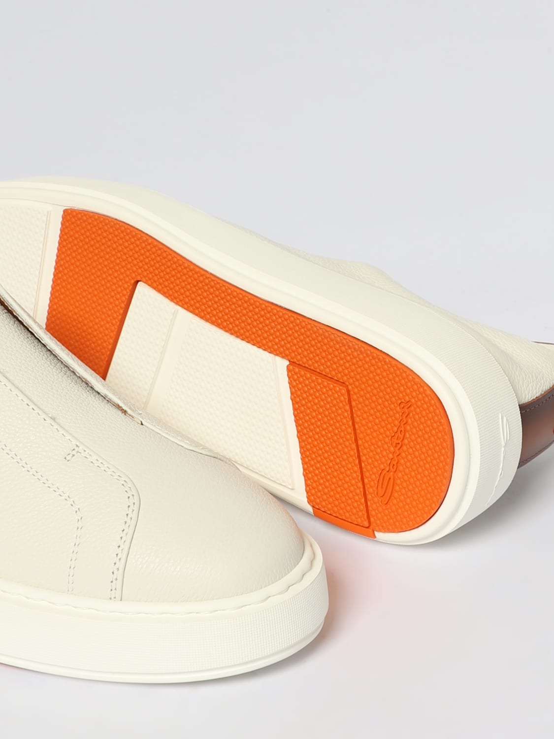 SANTONI SNEAKERS: Sneakers woman Santoni, White - Img 4