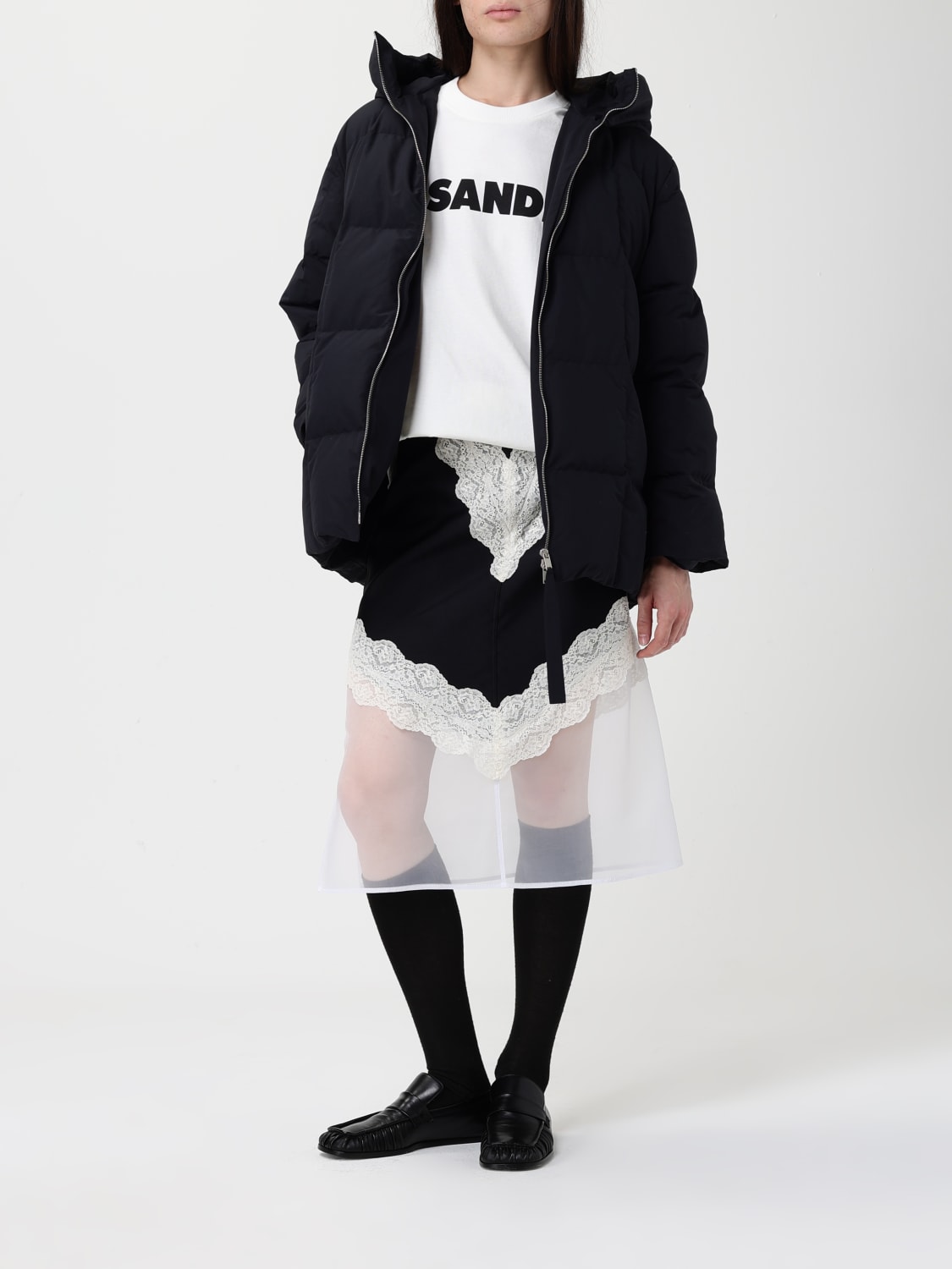 JIL SANDER JACKET: Coat woman Jil Sander, Black - Img 2