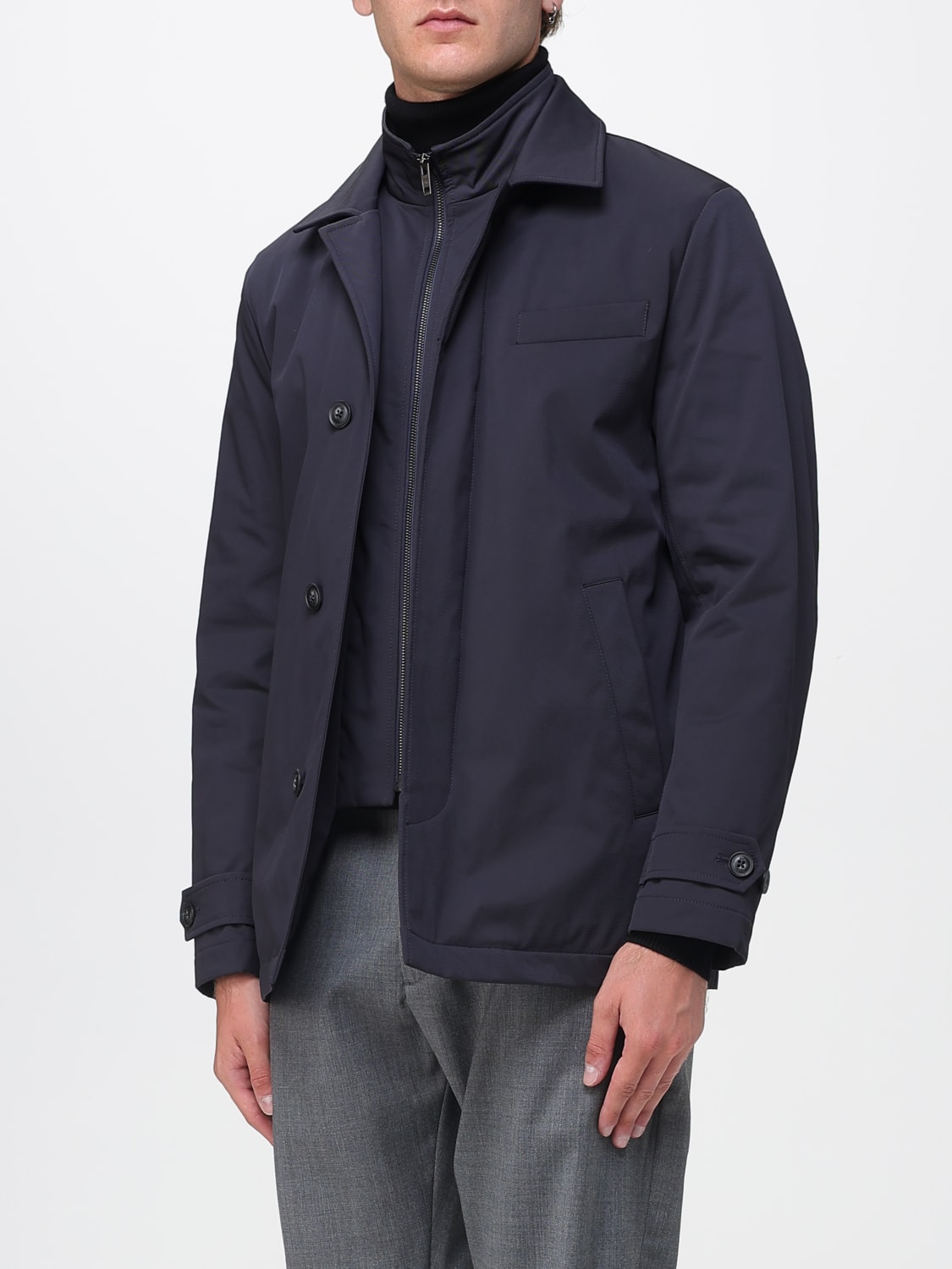 FAY COAT: Coat men Fay, Navy - Img 3