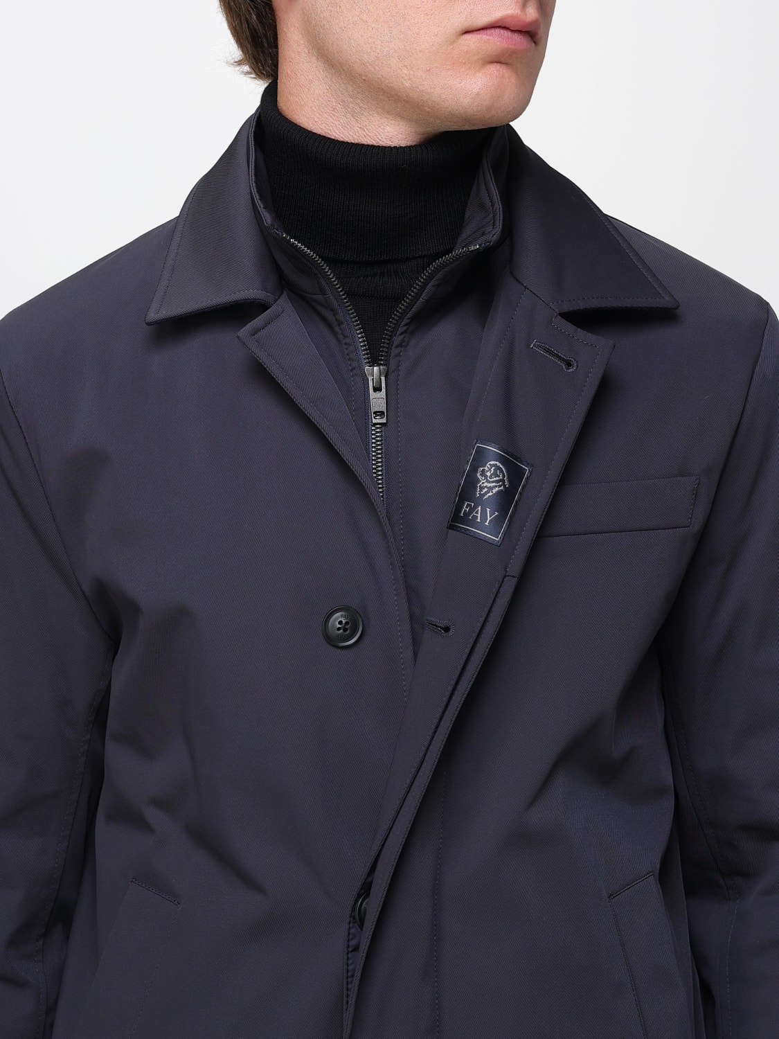 FAY COAT: Coat men Fay, Navy - Img 4