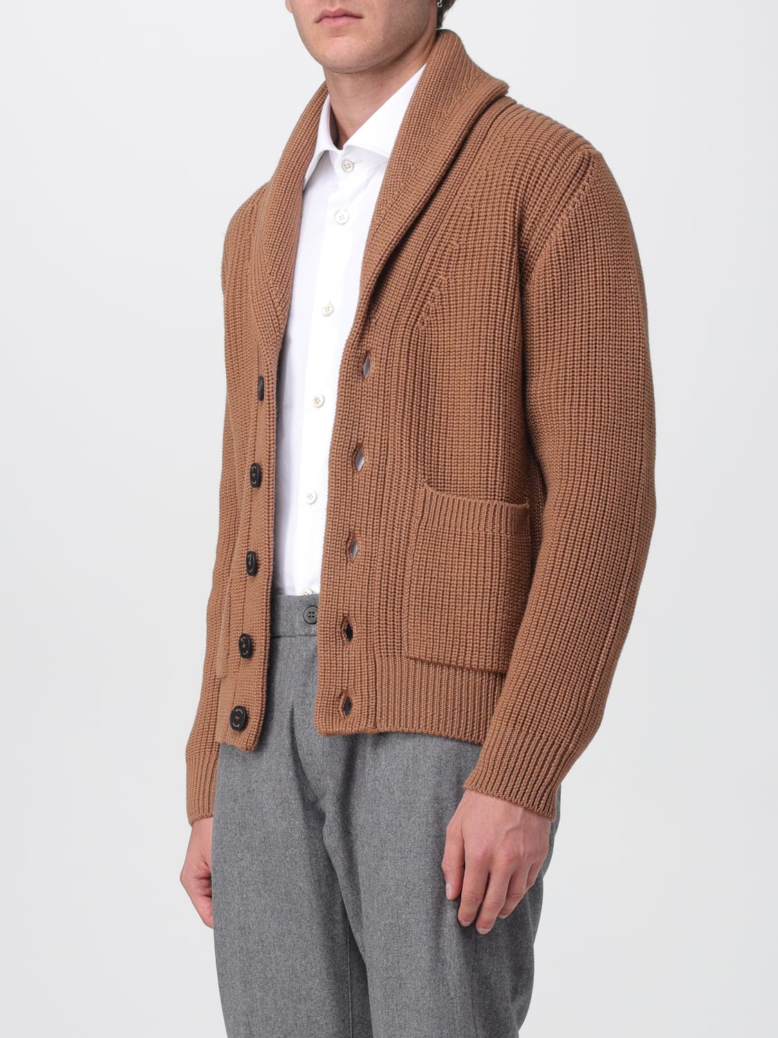 DRUMOHR SWEATER: Cardigan men Drumohr, Camel - Img 3