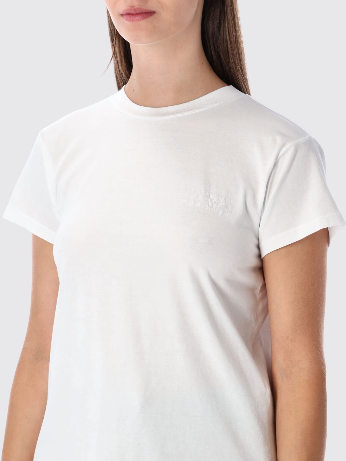 MM6 MAISON MARGIELA CAMISETA: Camiseta mujer Mm6 Maison Margiela, Blanco - Img 3