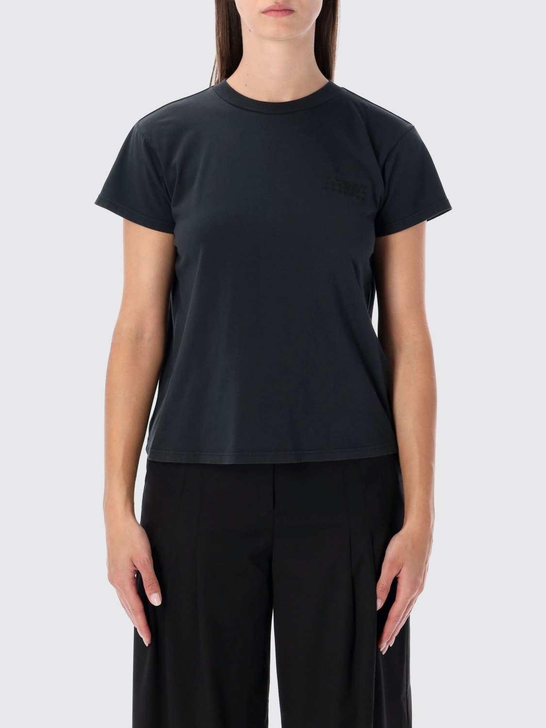 MM6 MAISON MARGIELA T-SHIRT: T-shirt woman Mm6 Maison Margiela, Black - Img 1