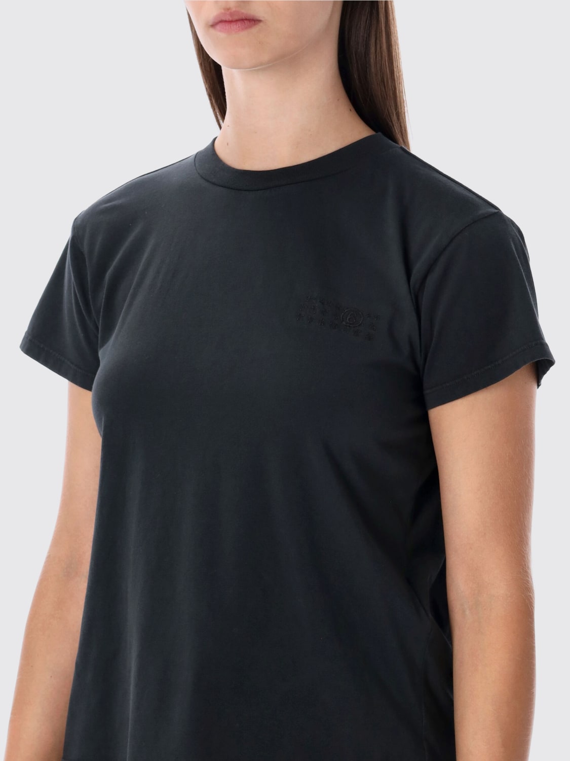 MM6 MAISON MARGIELA T-SHIRT: T-shirt woman Mm6 Maison Margiela, Black - Img 3