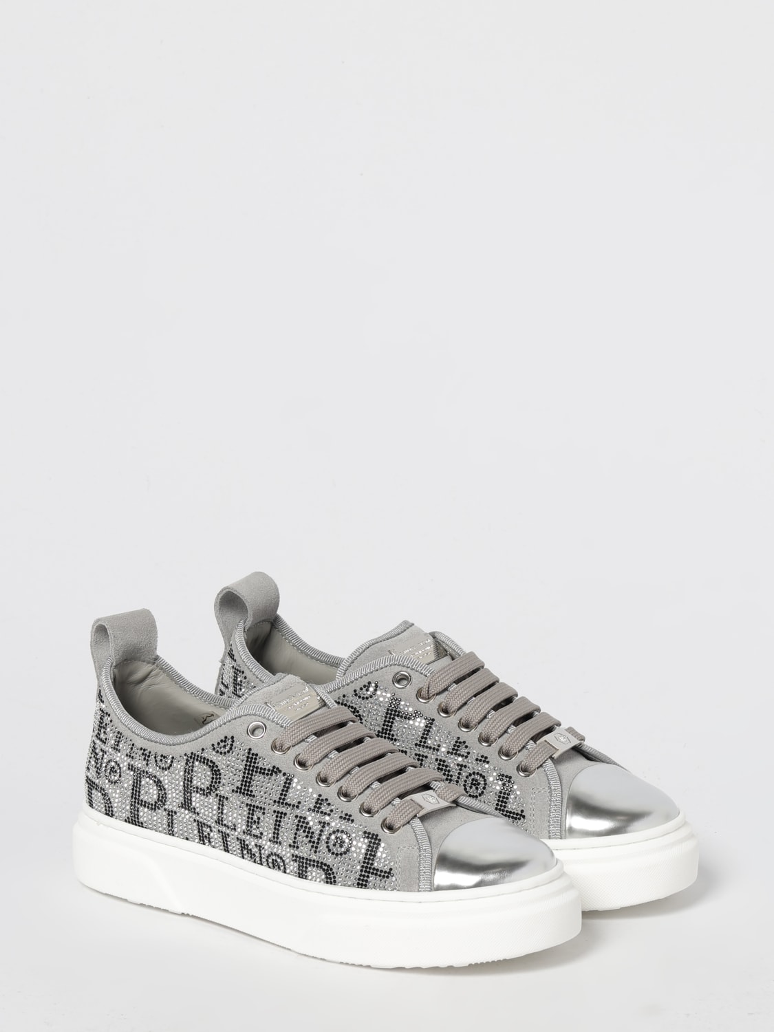 PHILIPP PLEIN SNEAKERS: Shoes kids Philipp Plein, Grey - Img 2